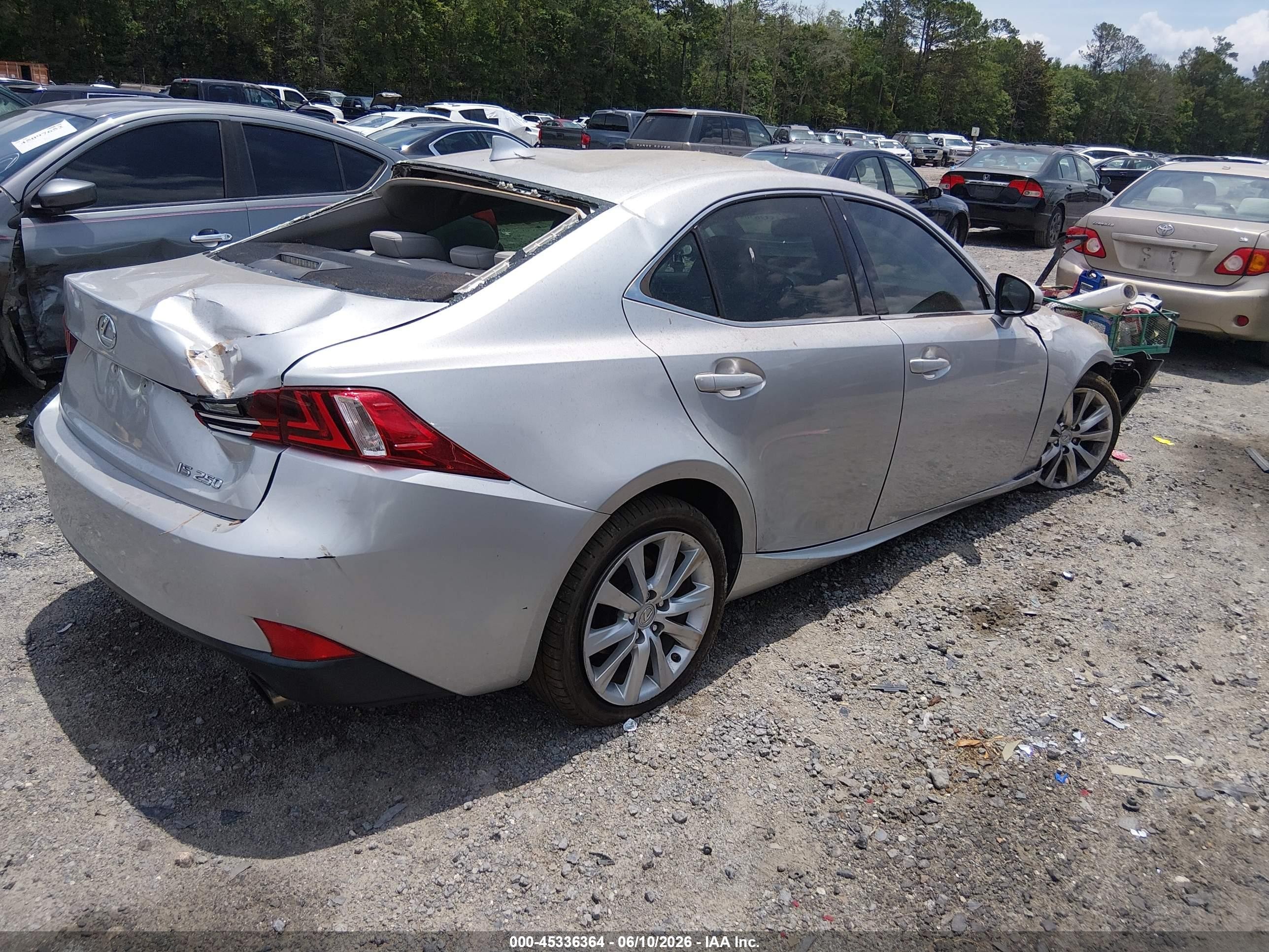 2015 Lexus Is 250   Gray vin: JTHBF1D27F5052227