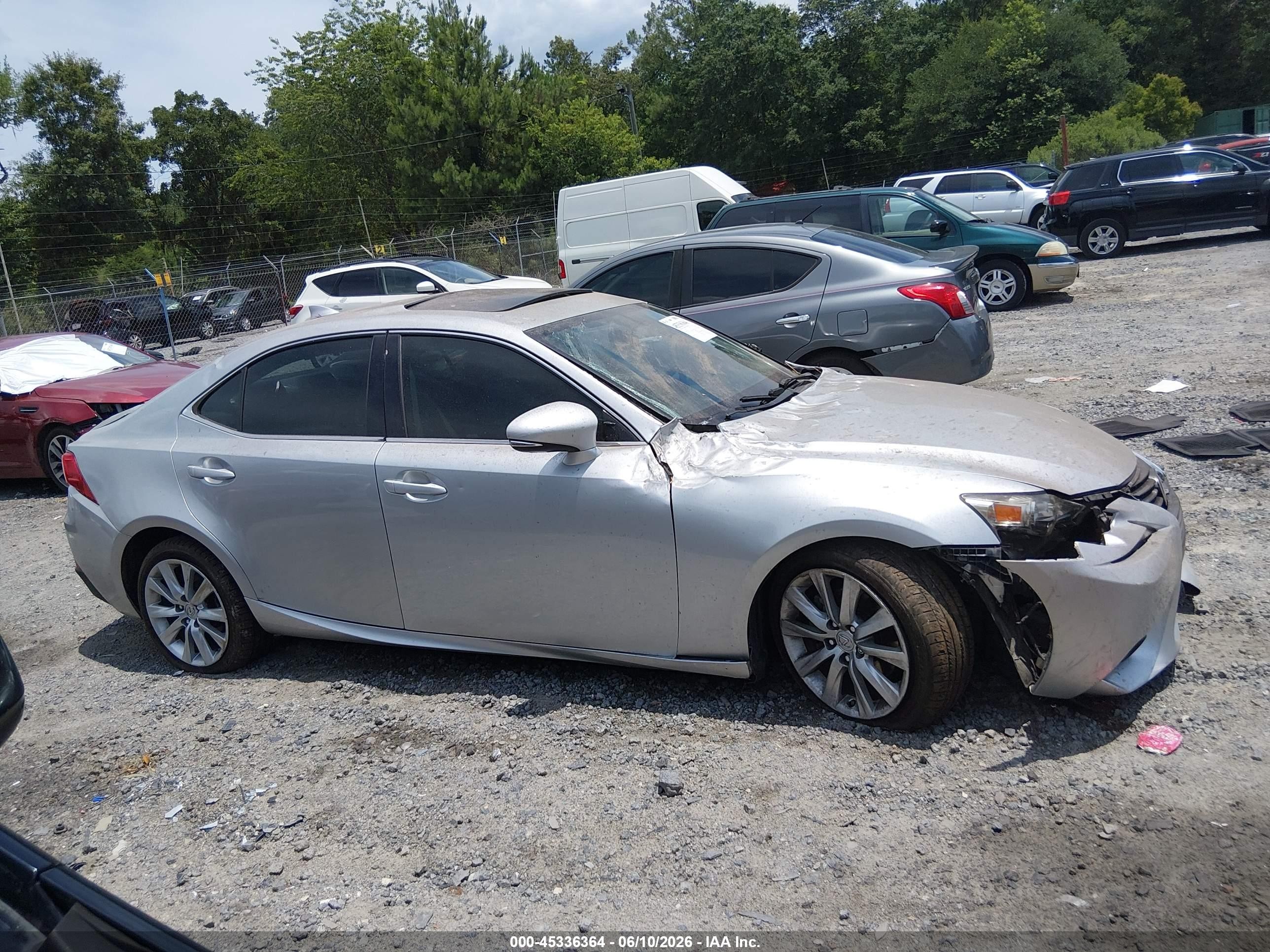 2015 Lexus Is 250   Gray vin: JTHBF1D27F5052227