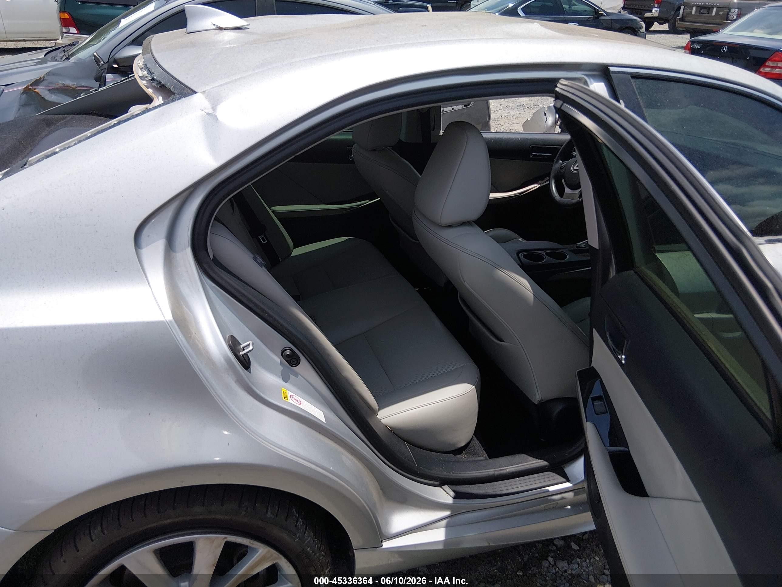 2015 Lexus Is 250   Gray vin: JTHBF1D27F5052227