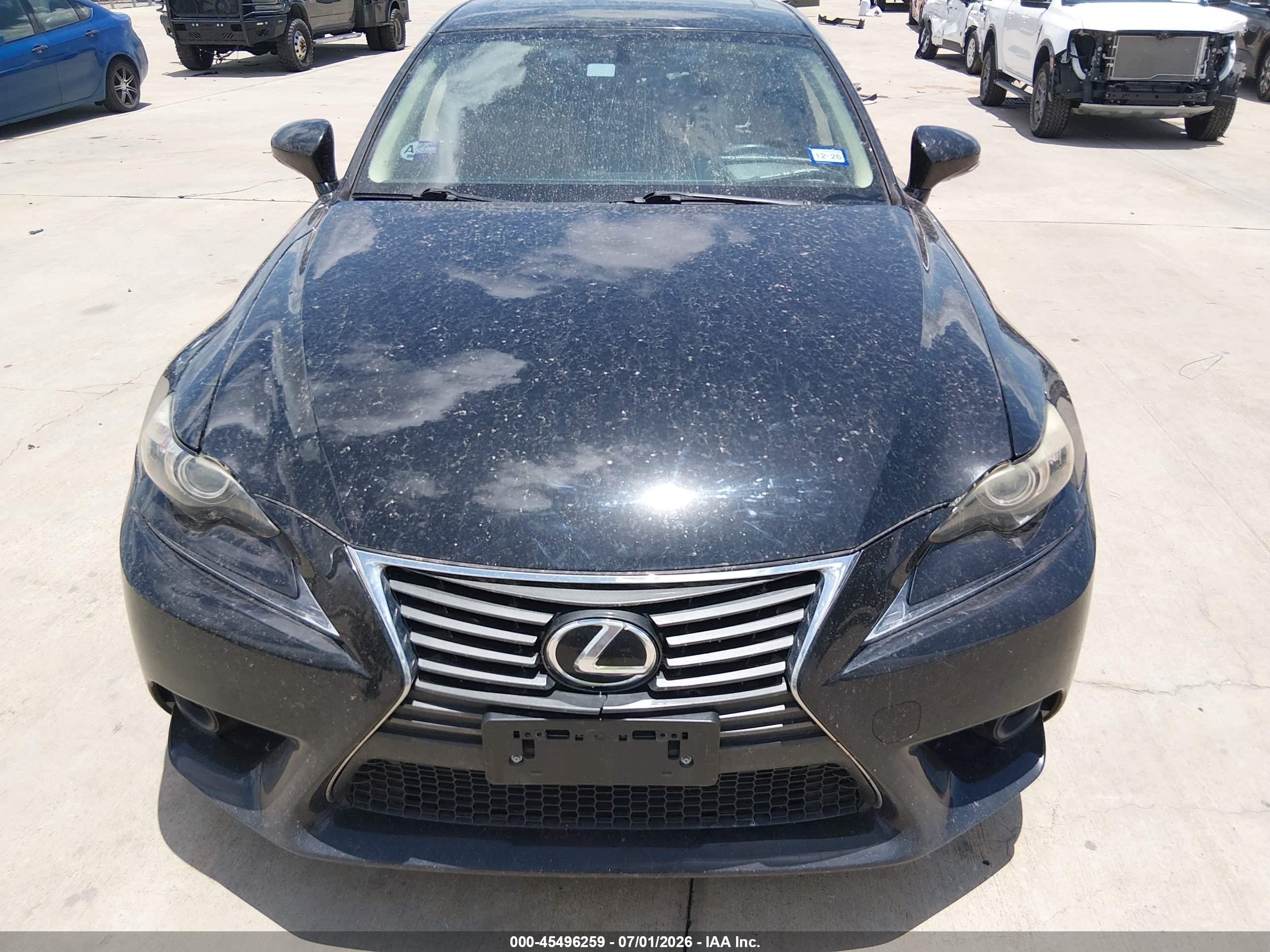 2015 Lexus Is 250   Black vin: JTHBF1D27F5055970