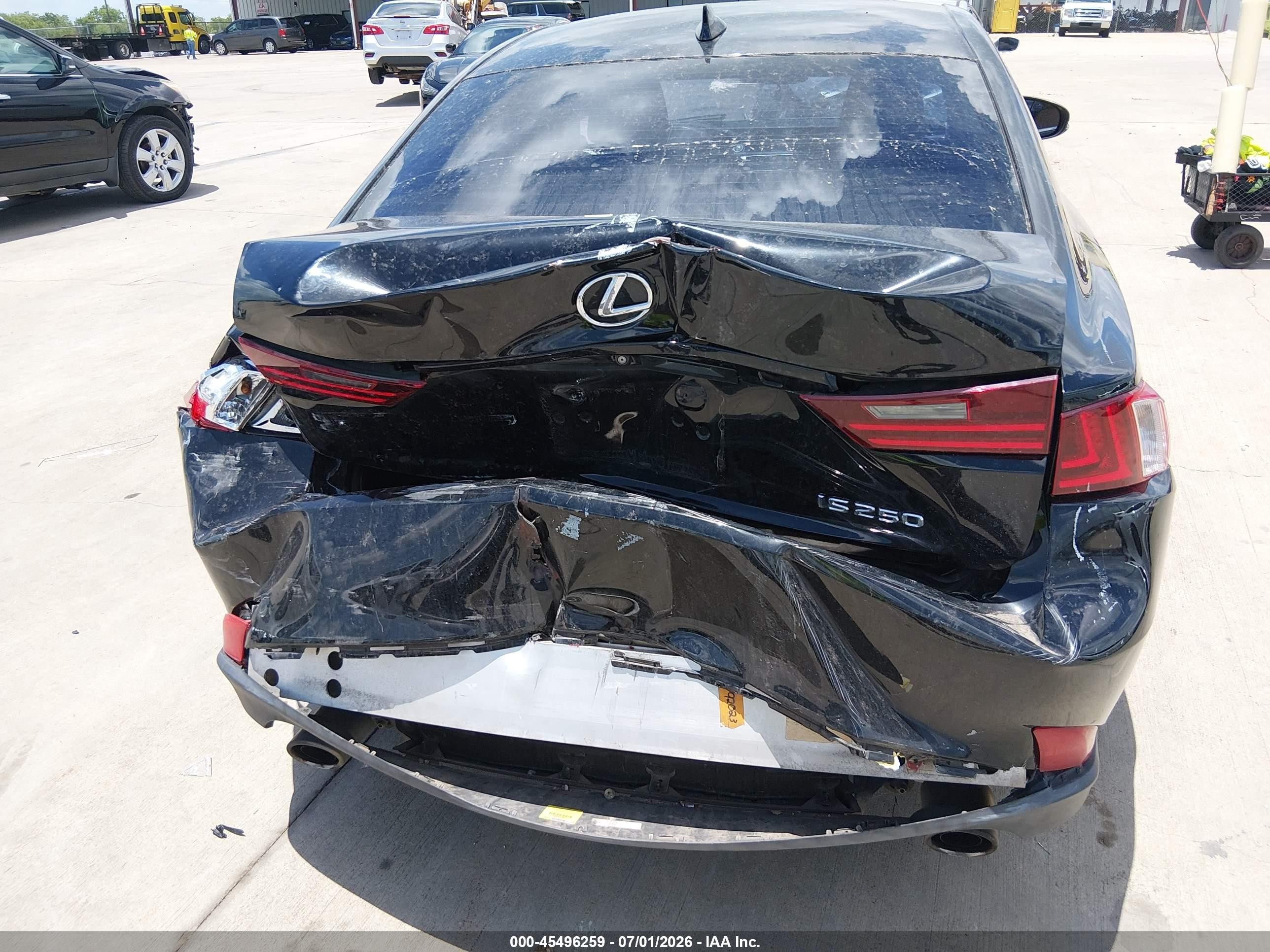 2015 Lexus Is 250   Black vin: JTHBF1D27F5055970