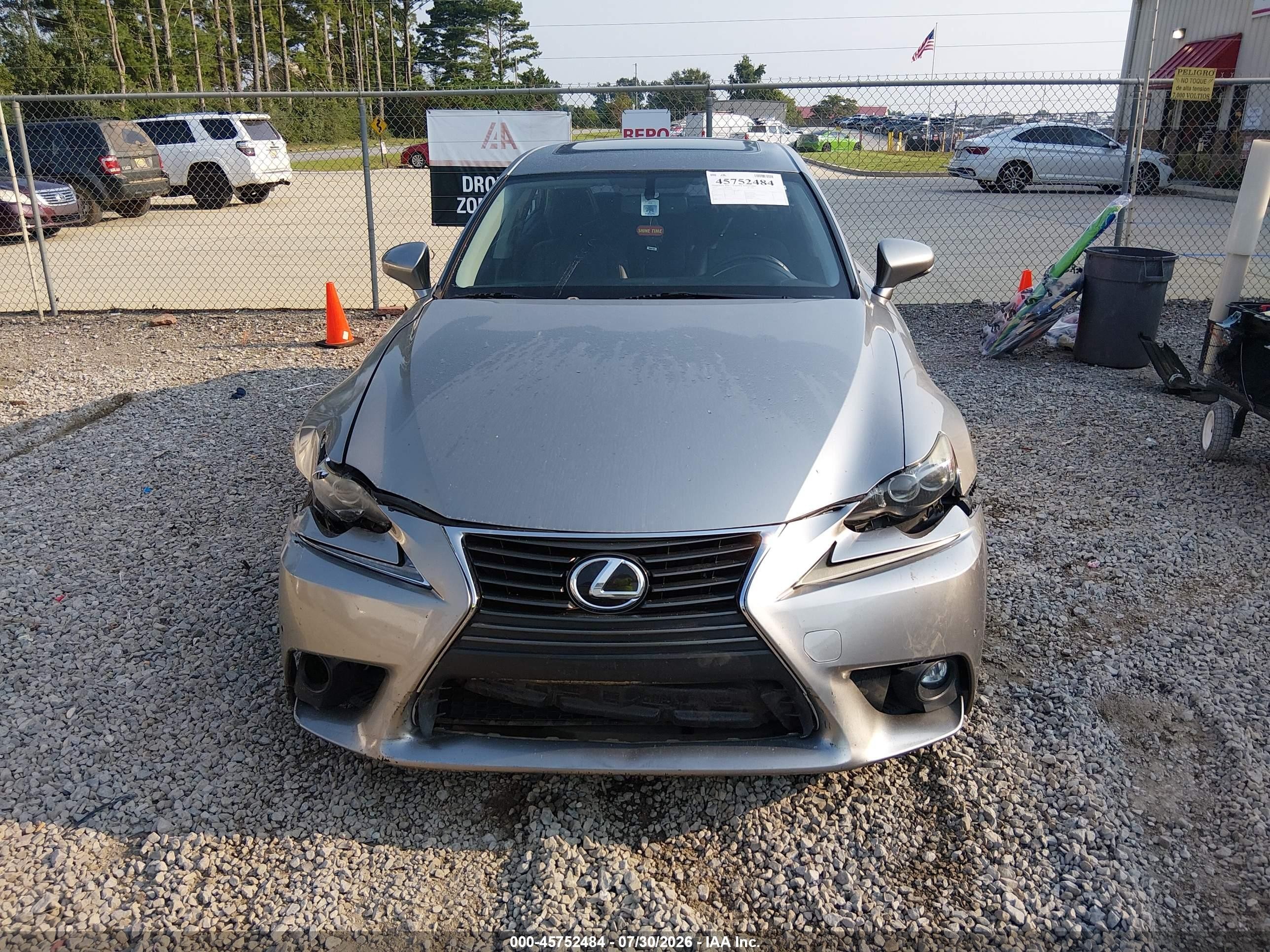 2015 Lexus Is 250   Серебряный vin: JTHBF1D27F5068606