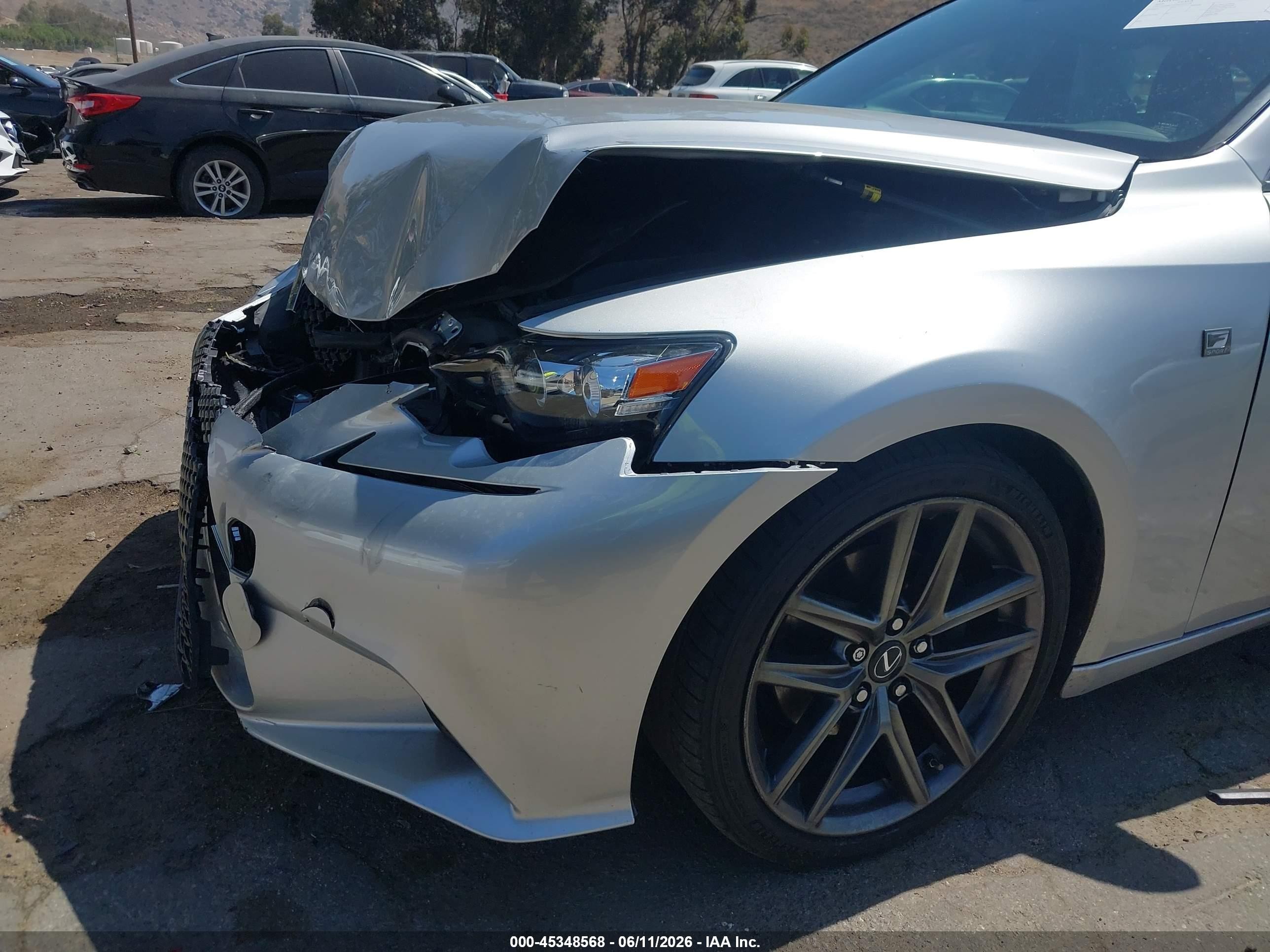 2015 Lexus Is 250   Silver vin: JTHBF1D27F5072378