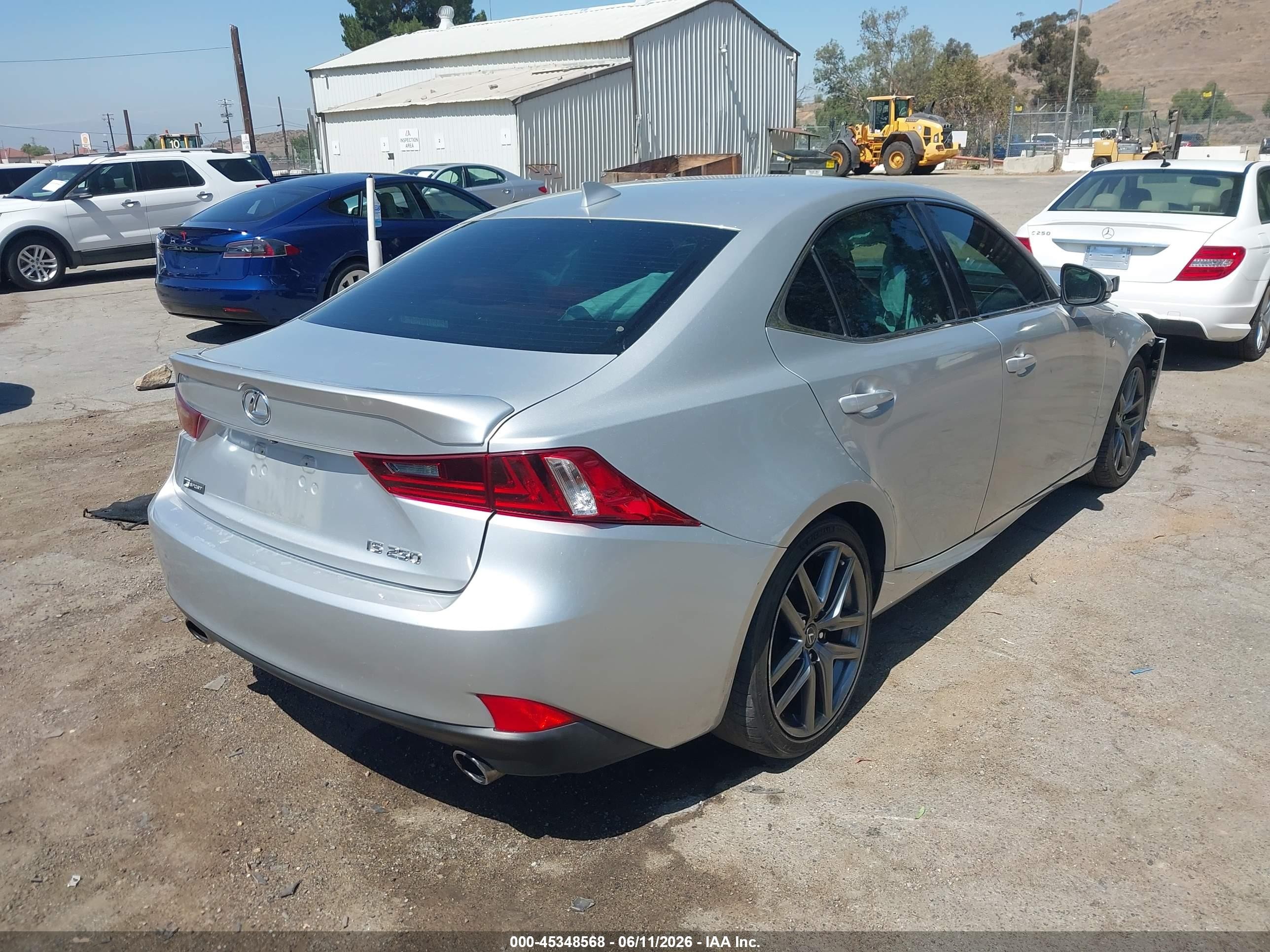 2015 Lexus Is 250   Silver vin: JTHBF1D27F5072378