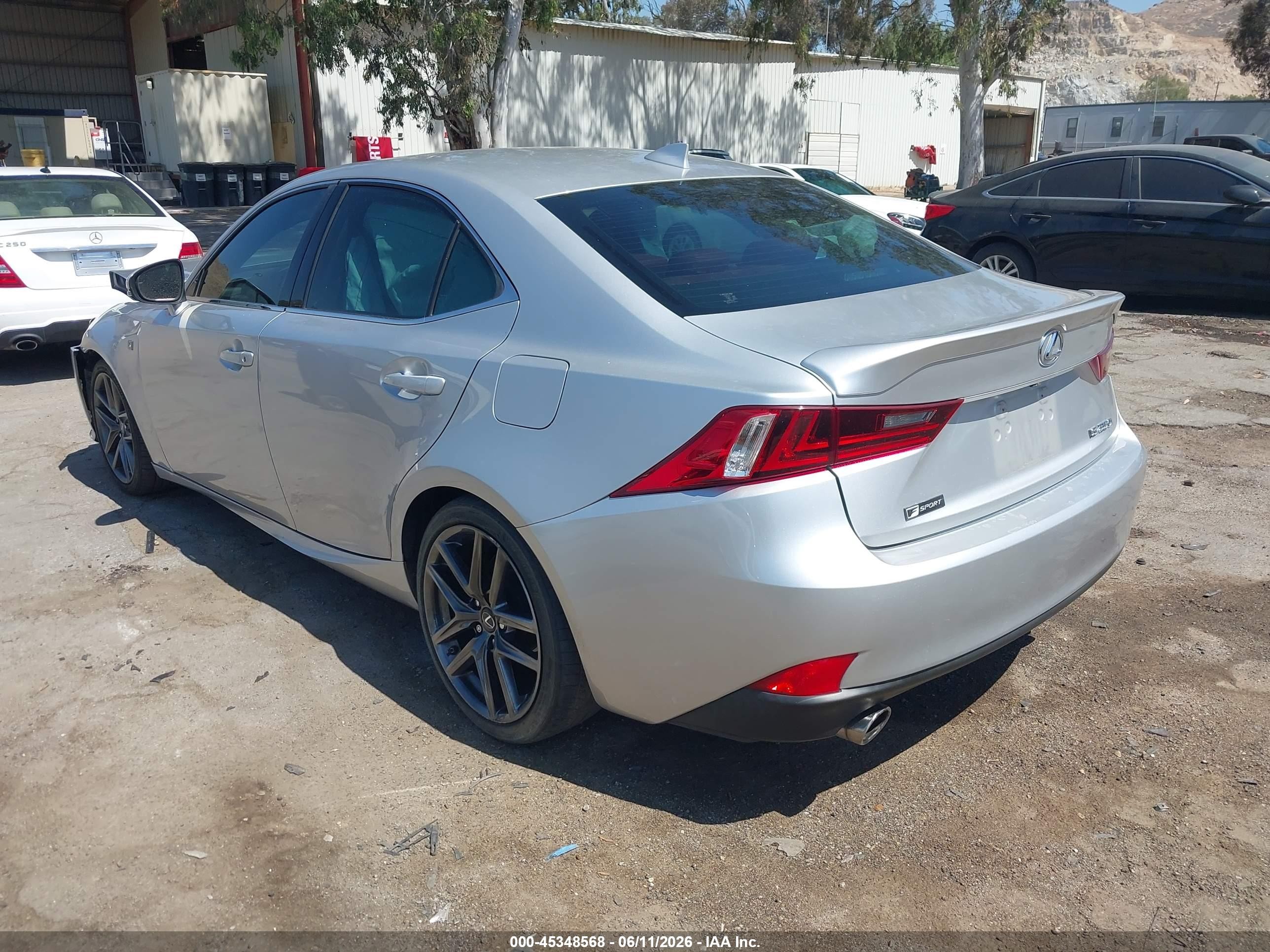 2015 Lexus Is 250   Silver vin: JTHBF1D27F5072378
