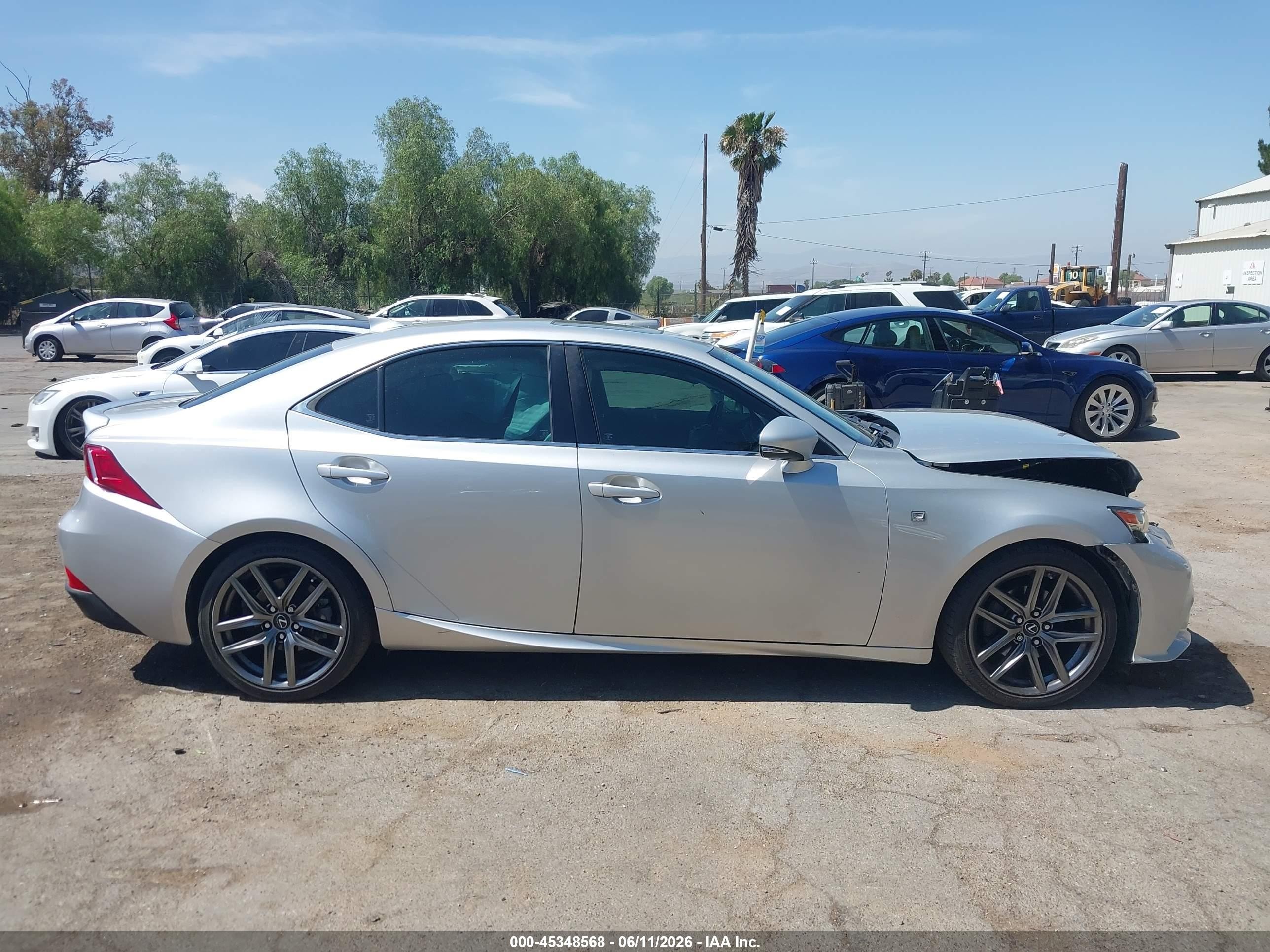 2015 Lexus Is 250   Silver vin: JTHBF1D27F5072378