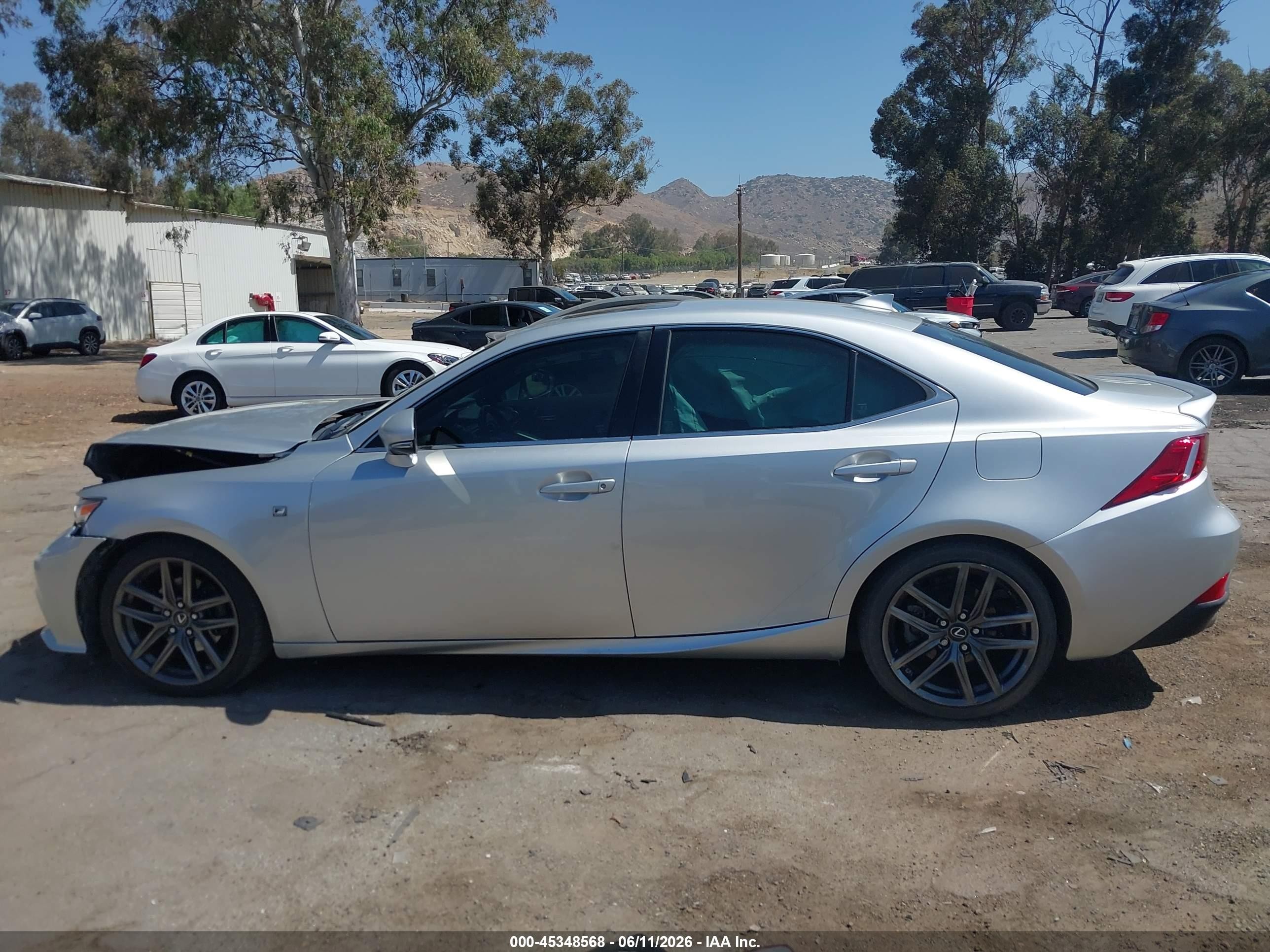 2015 Lexus Is 250   Silver vin: JTHBF1D27F5072378