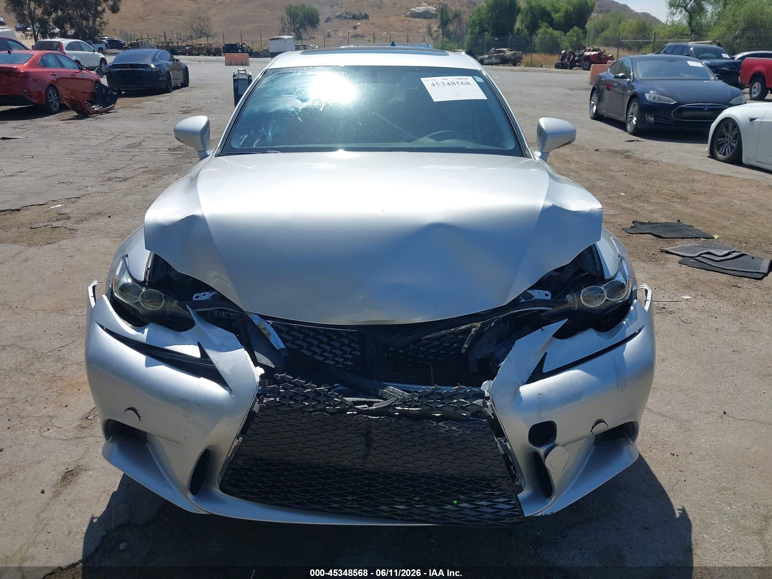 2015 Lexus Is 250   Silver vin: JTHBF1D27F5072378