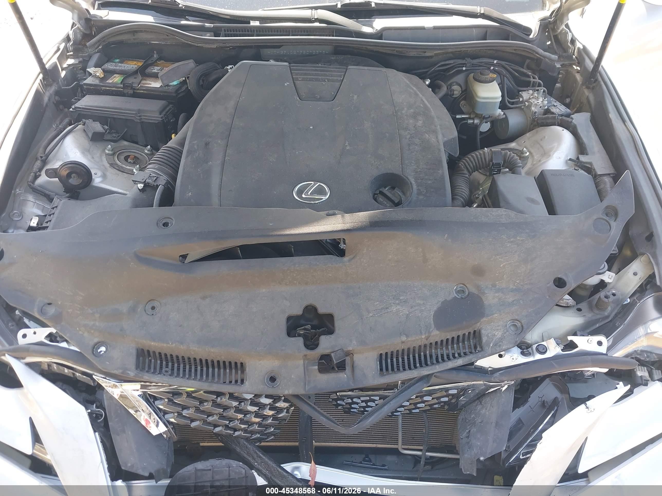 2015 Lexus Is 250   Silver vin: JTHBF1D27F5072378