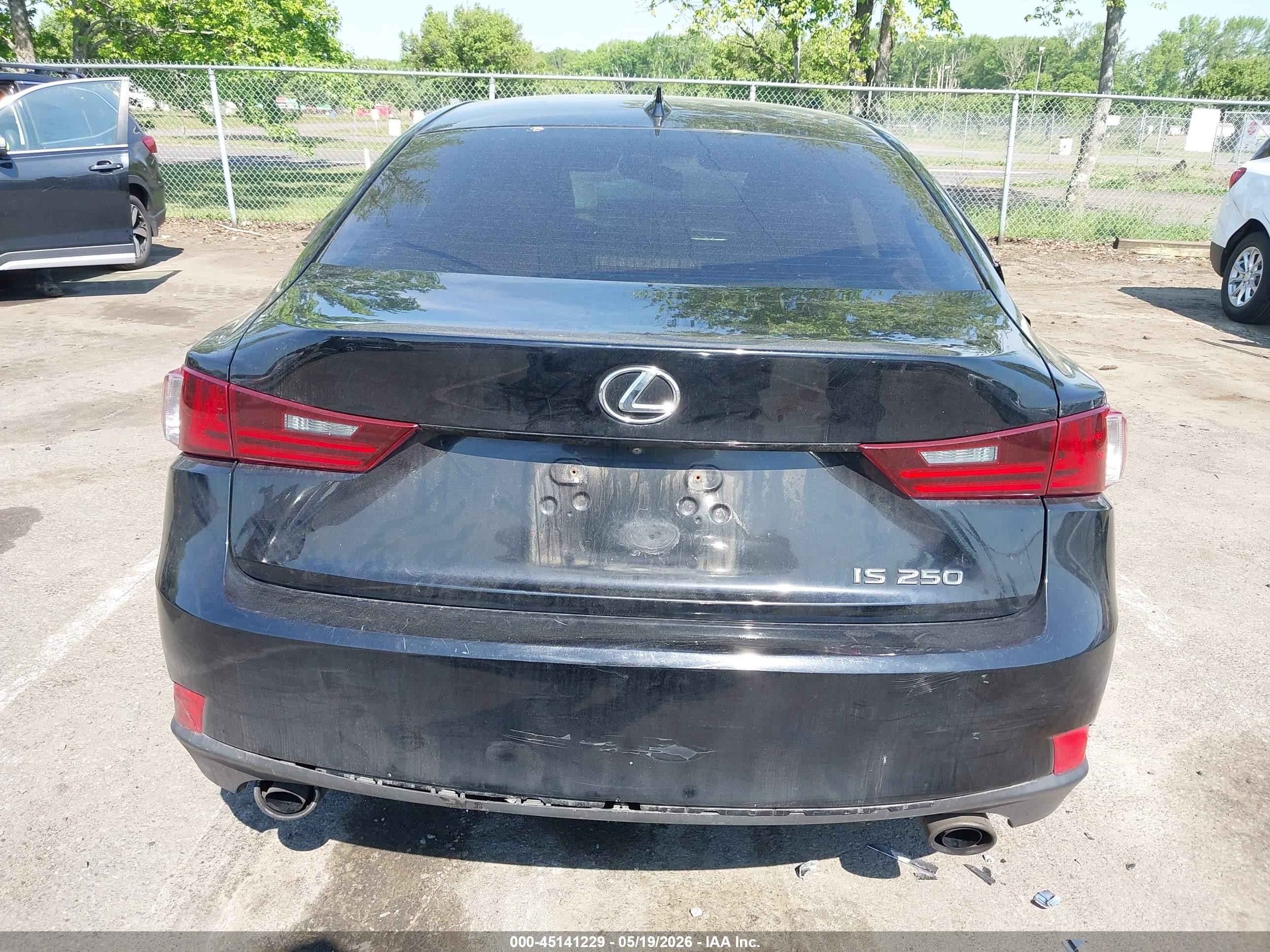 2015 Lexus Is 250   Черный vin: JTHBF1D27F5080755