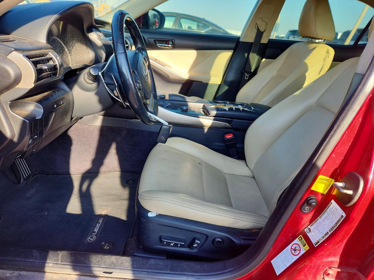 2014 Lexus Is 250 Красный vin: JTHBF1D28E5000328