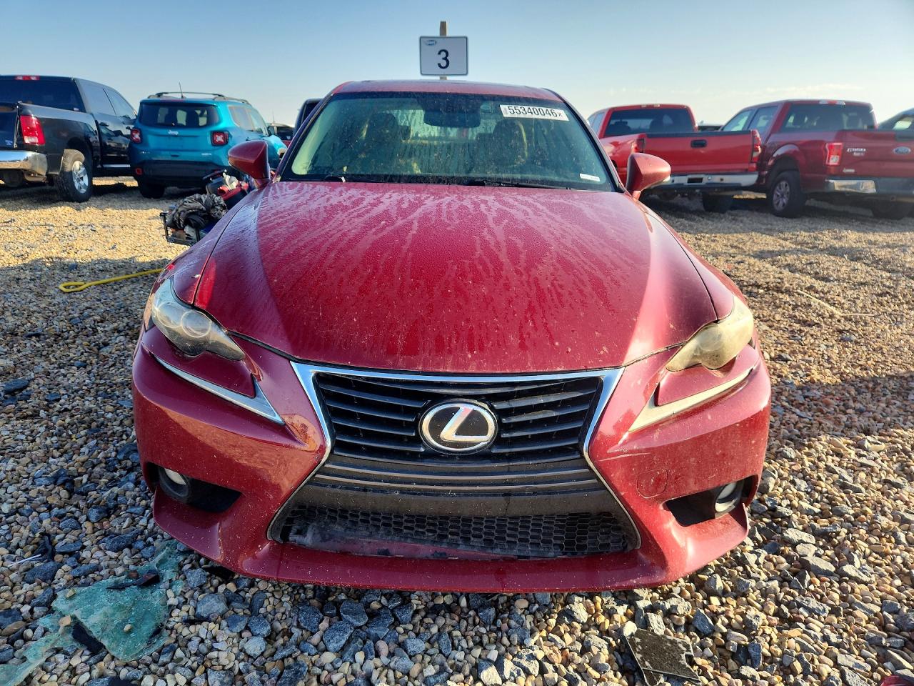 2014 Lexus Is 250 Красный vin: JTHBF1D28E5000328