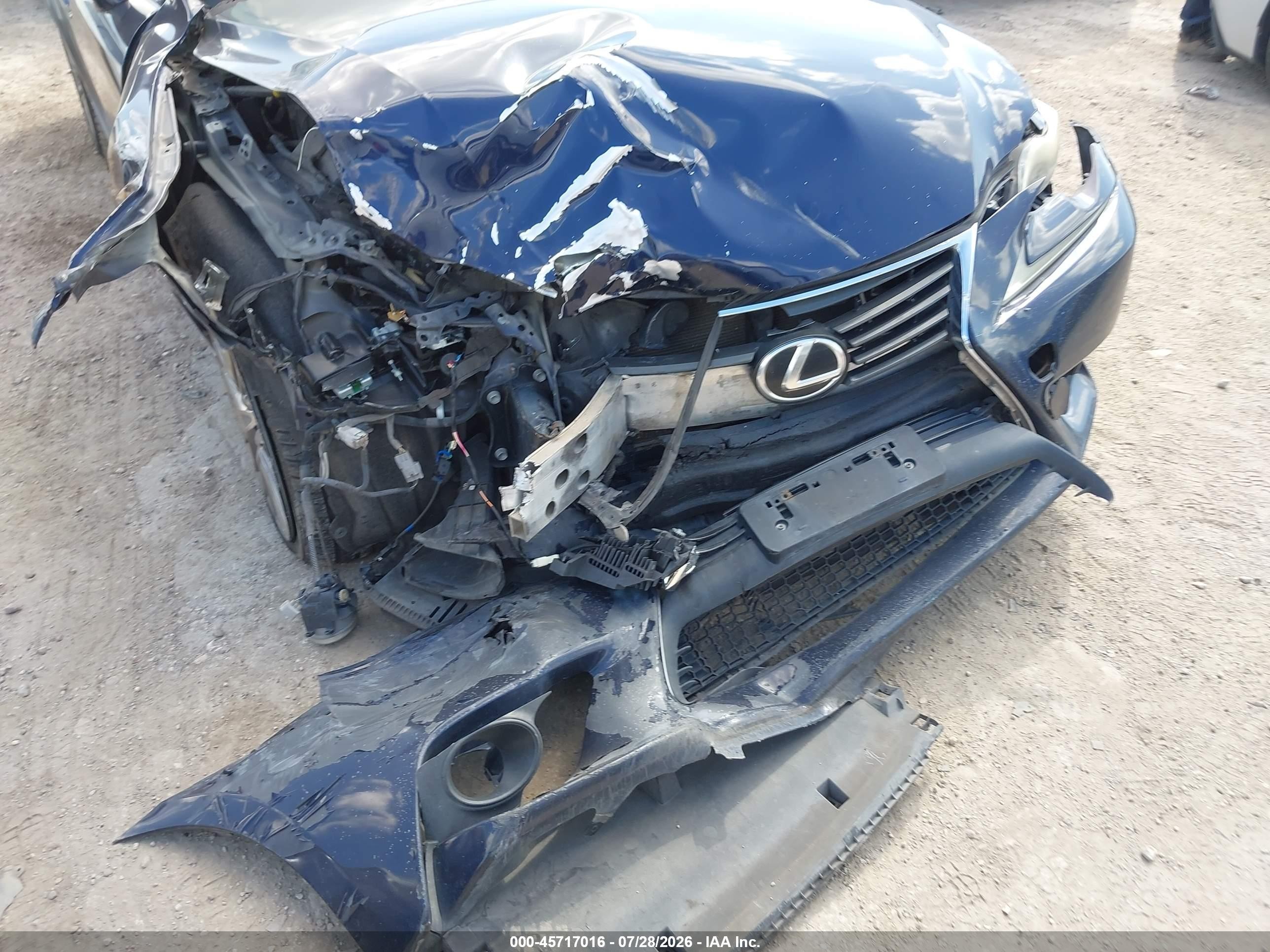 2014 Lexus Is 250   Синий vin: JTHBF1D28E5008932