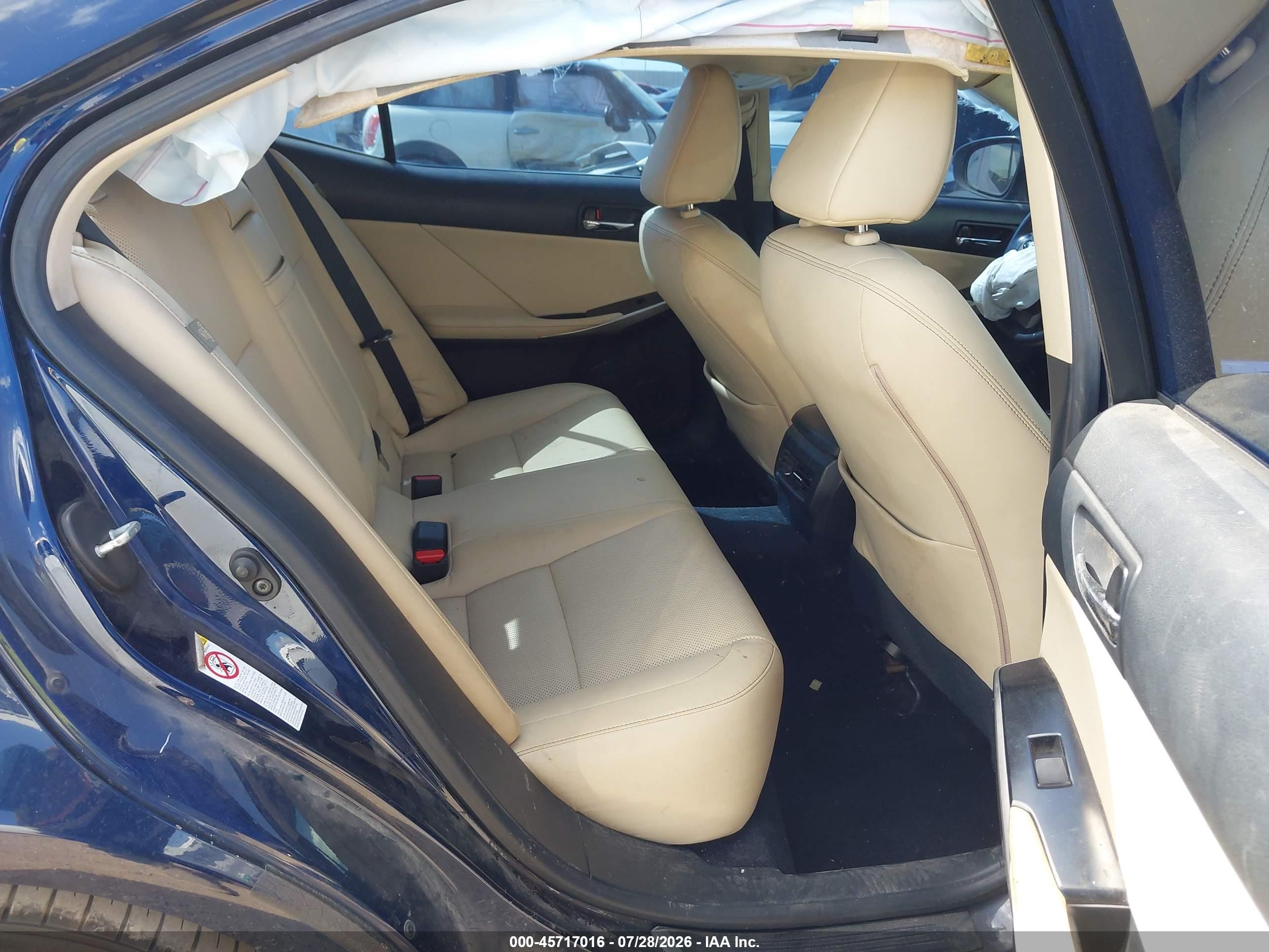 2014 Lexus Is 250   Синий vin: JTHBF1D28E5008932