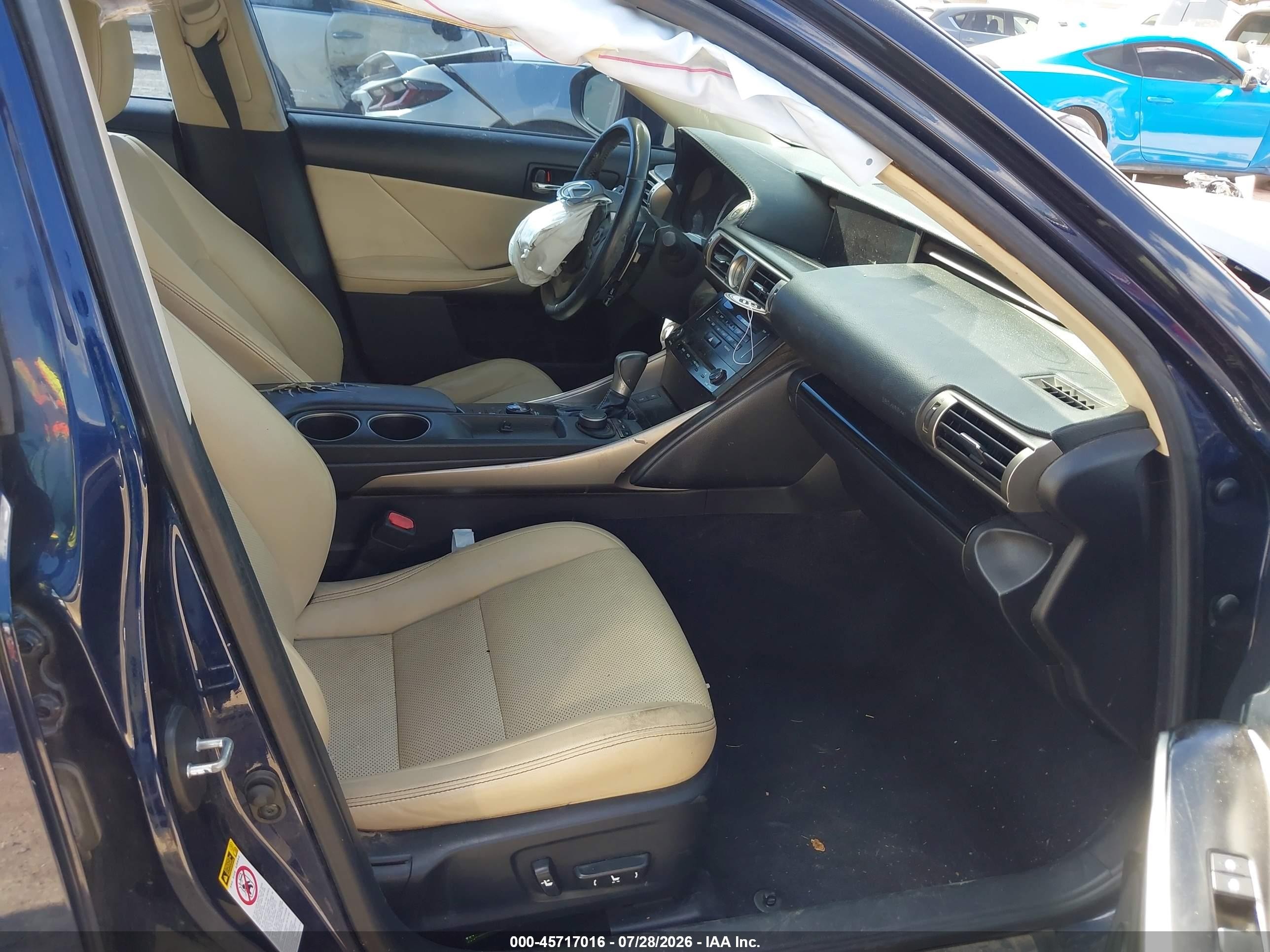 2014 Lexus Is 250   Синий vin: JTHBF1D28E5008932