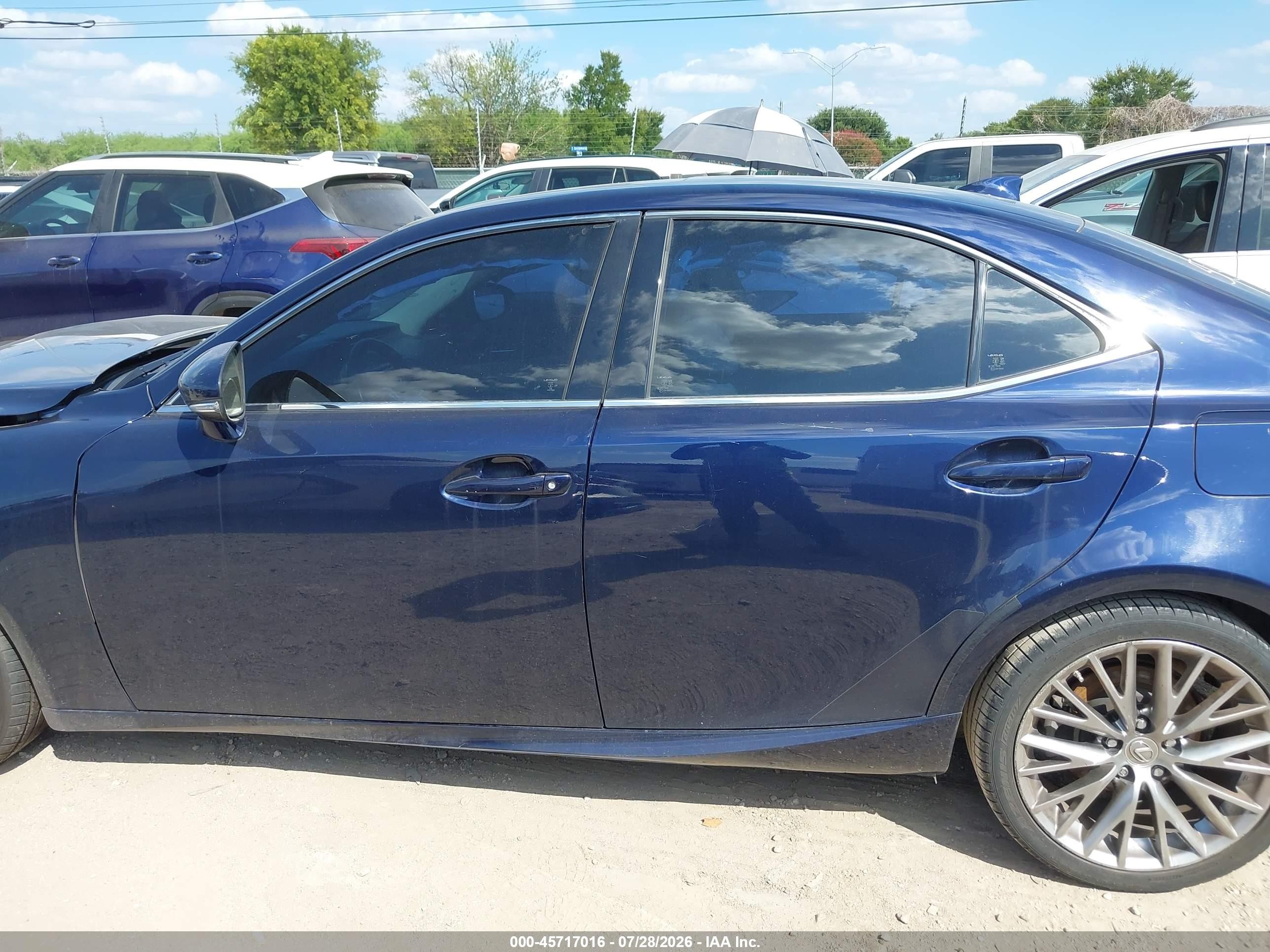 2014 Lexus Is 250   Синий vin: JTHBF1D28E5008932