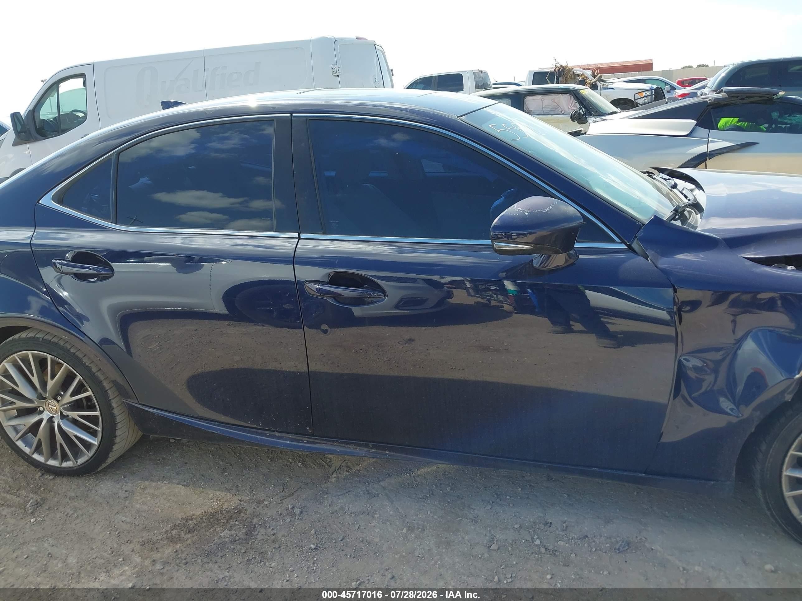 2014 Lexus Is 250   Синий vin: JTHBF1D28E5008932