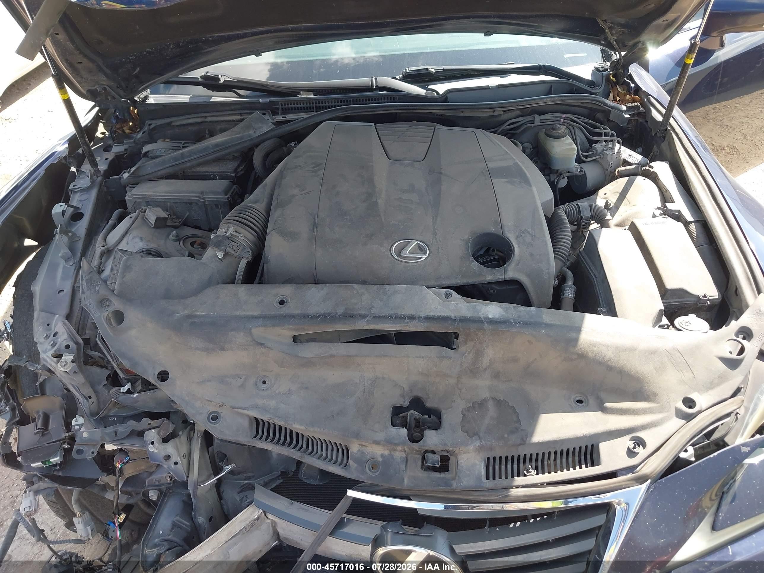 2014 Lexus Is 250   Синий vin: JTHBF1D28E5008932