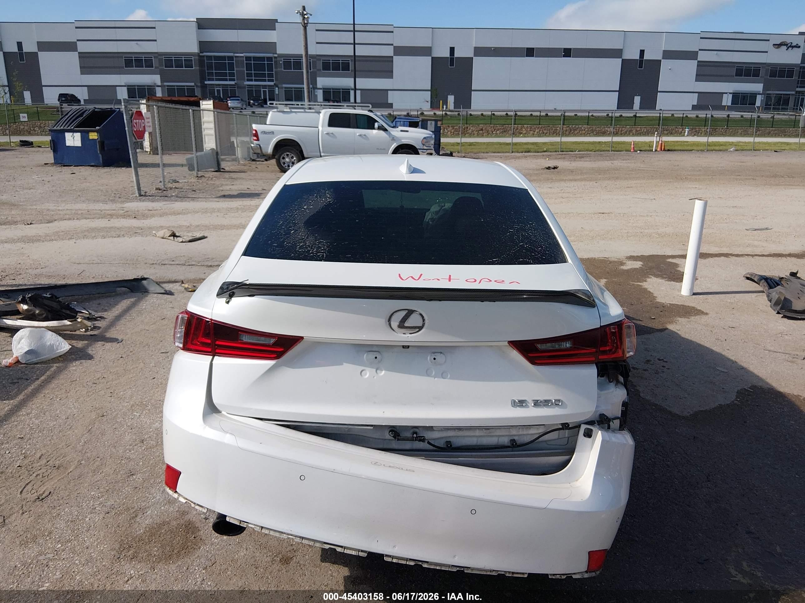 2014 Lexus Is 250   White vin: JTHBF1D28E5016142