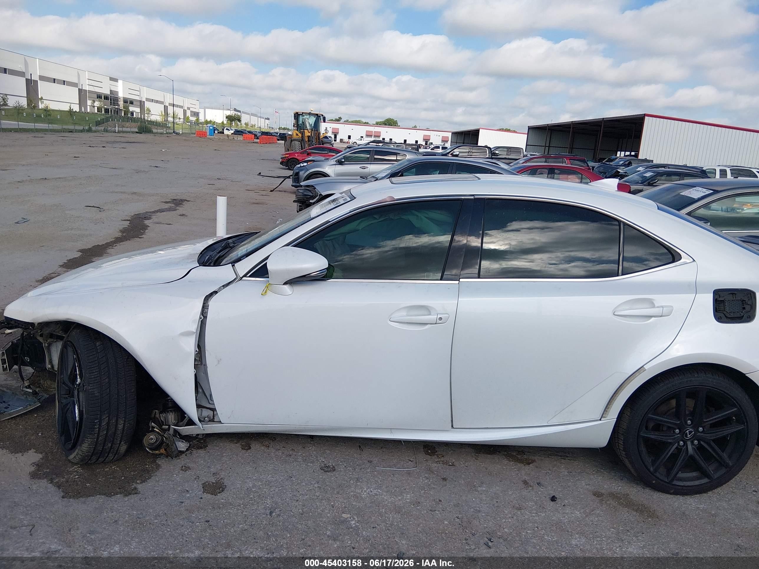 2014 Lexus Is 250   White vin: JTHBF1D28E5016142