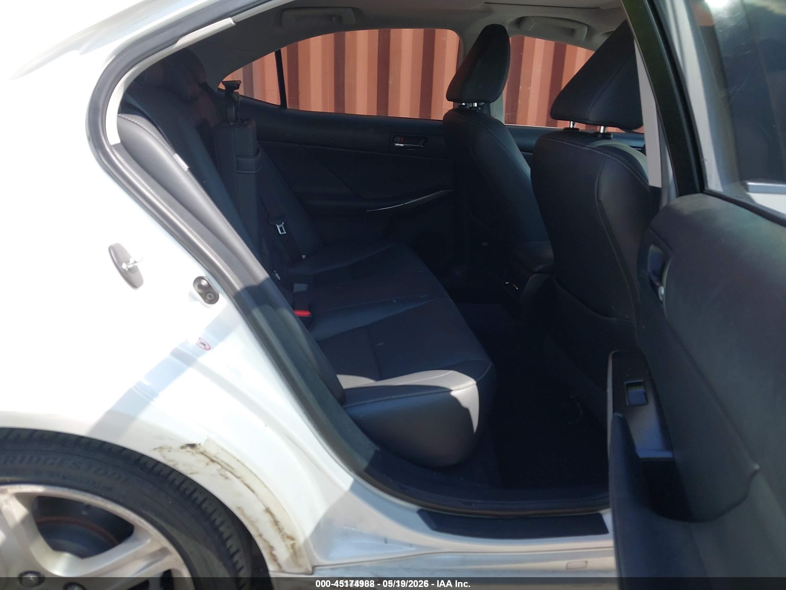 2014 Lexus Is 250   White vin: JTHBF1D28E5024984