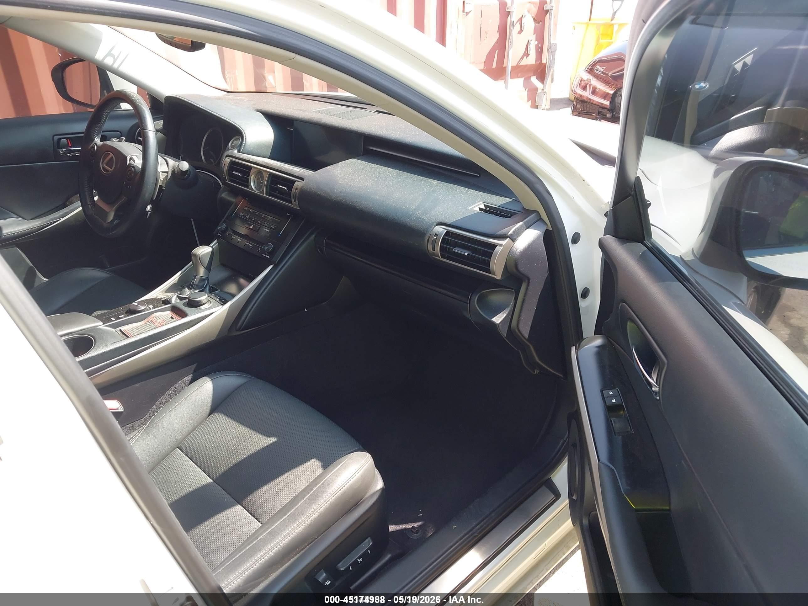 2014 Lexus Is 250   White vin: JTHBF1D28E5024984