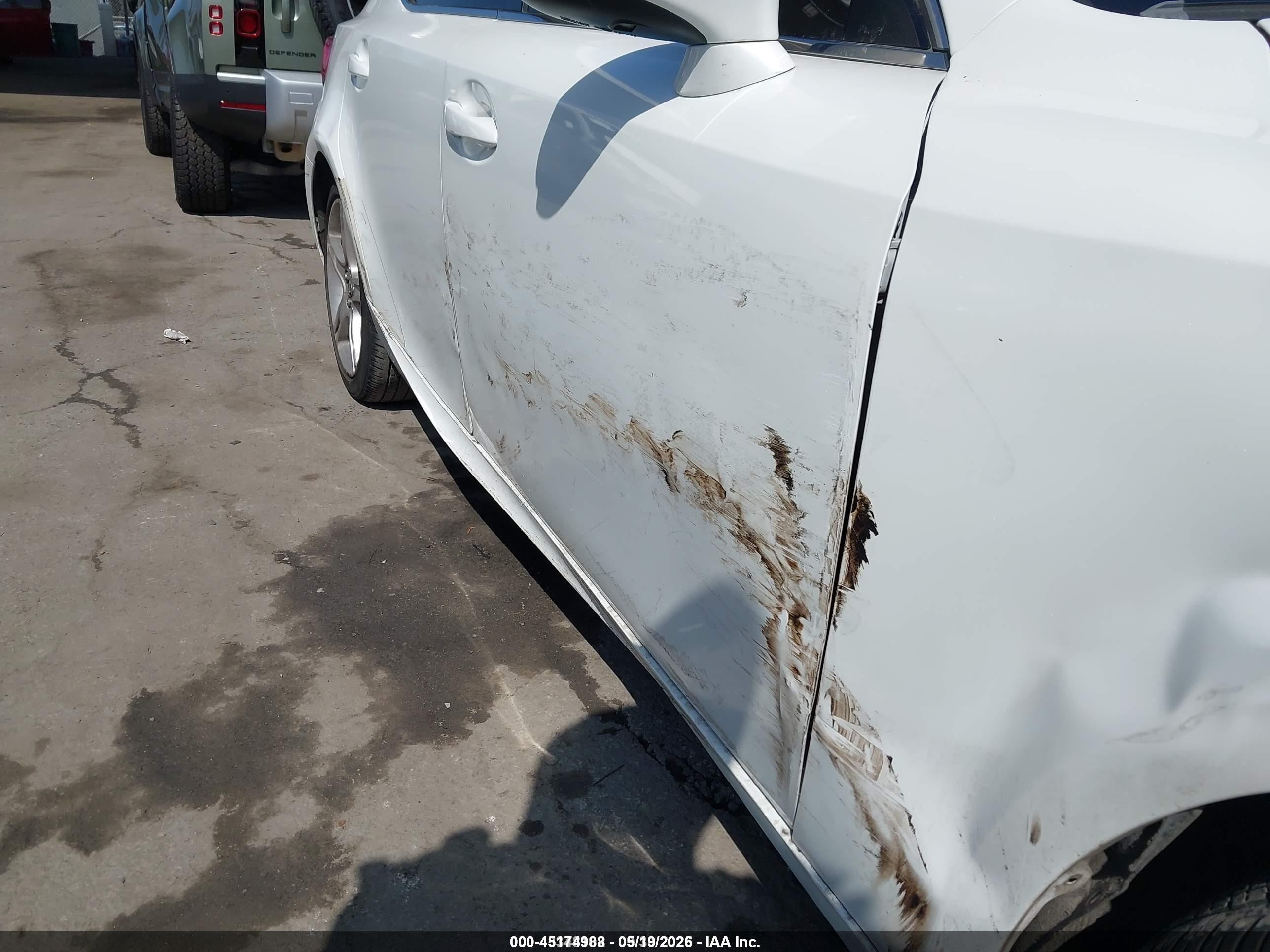 2014 Lexus Is 250   White vin: JTHBF1D28E5024984