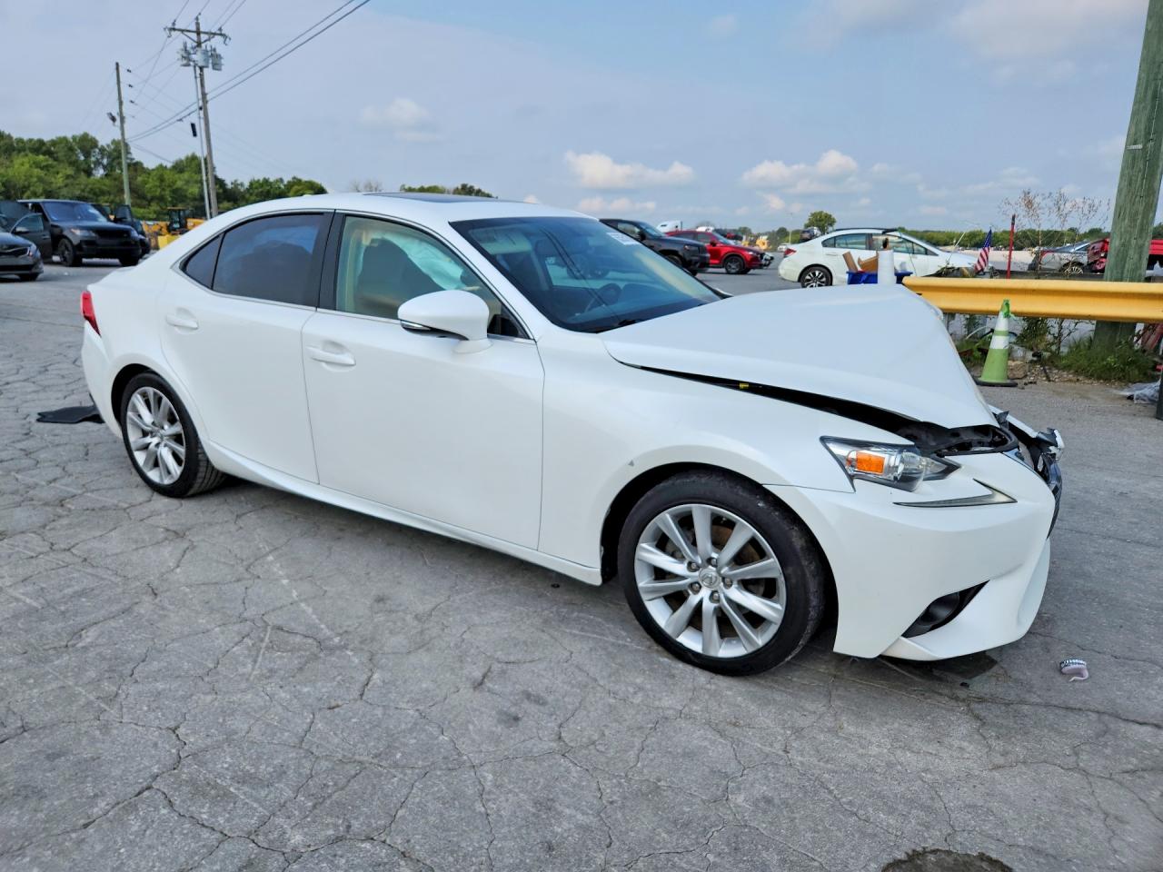 2014 Lexus Is 250 Белый vin: JTHBF1D28E5029859