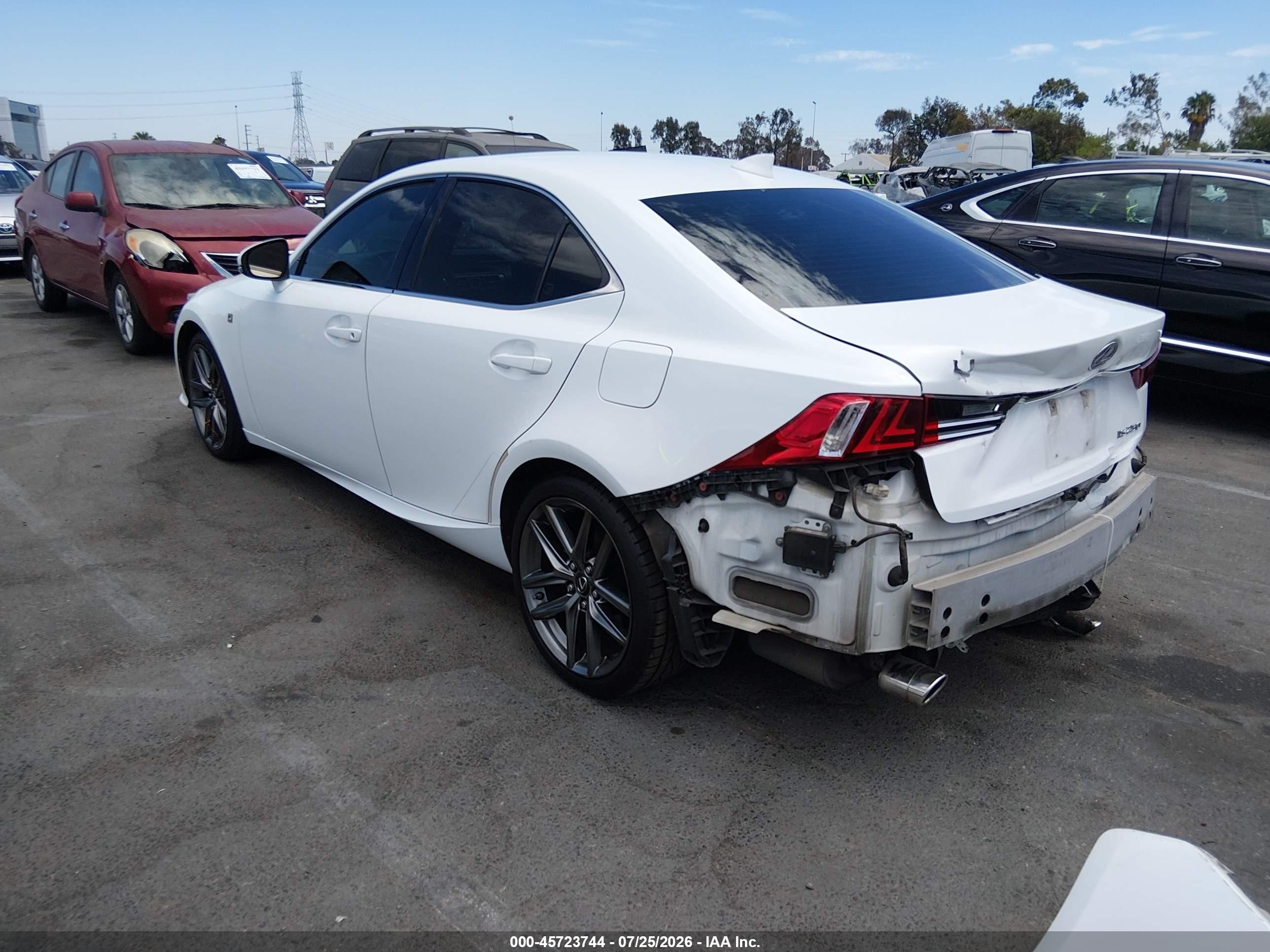 2014 Lexus Is 250   White vin: JTHBF1D28E5032194
