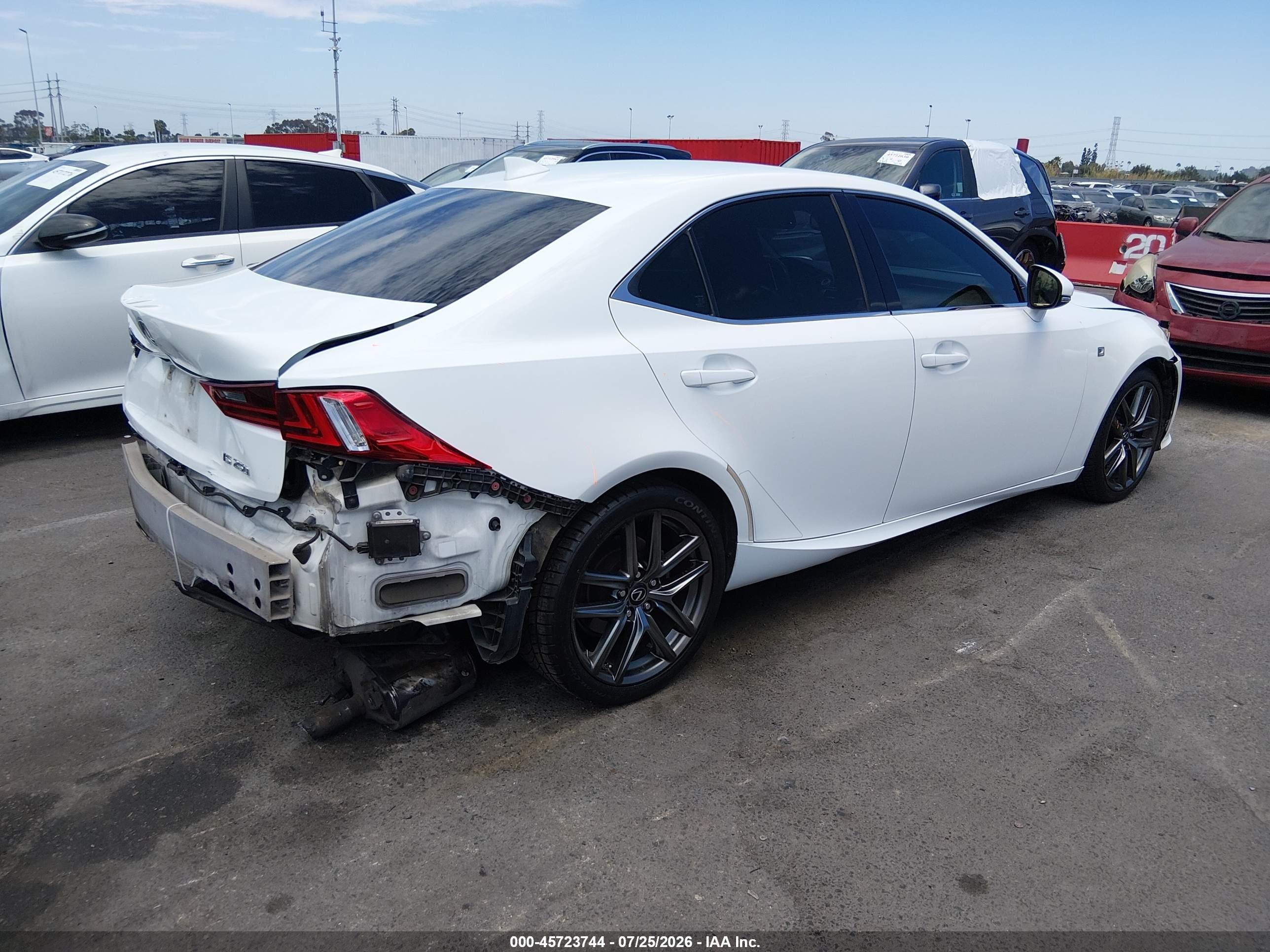 2014 Lexus Is 250   White vin: JTHBF1D28E5032194