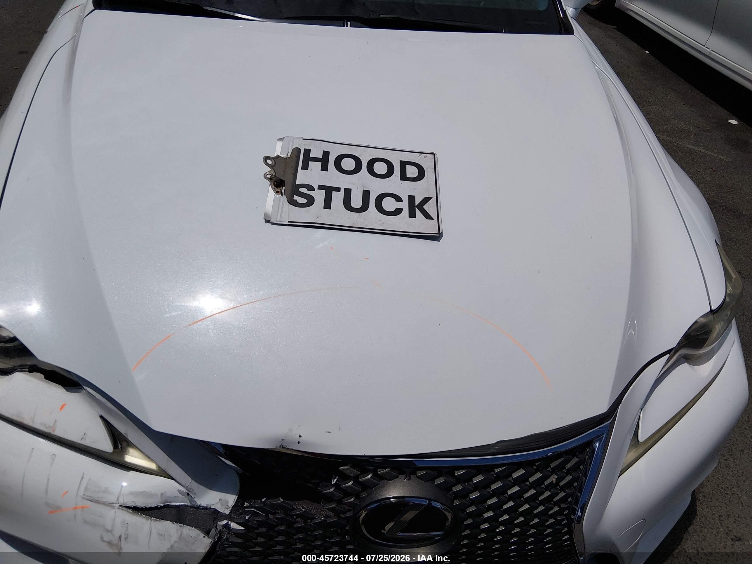 2014 Lexus Is 250   White vin: JTHBF1D28E5032194