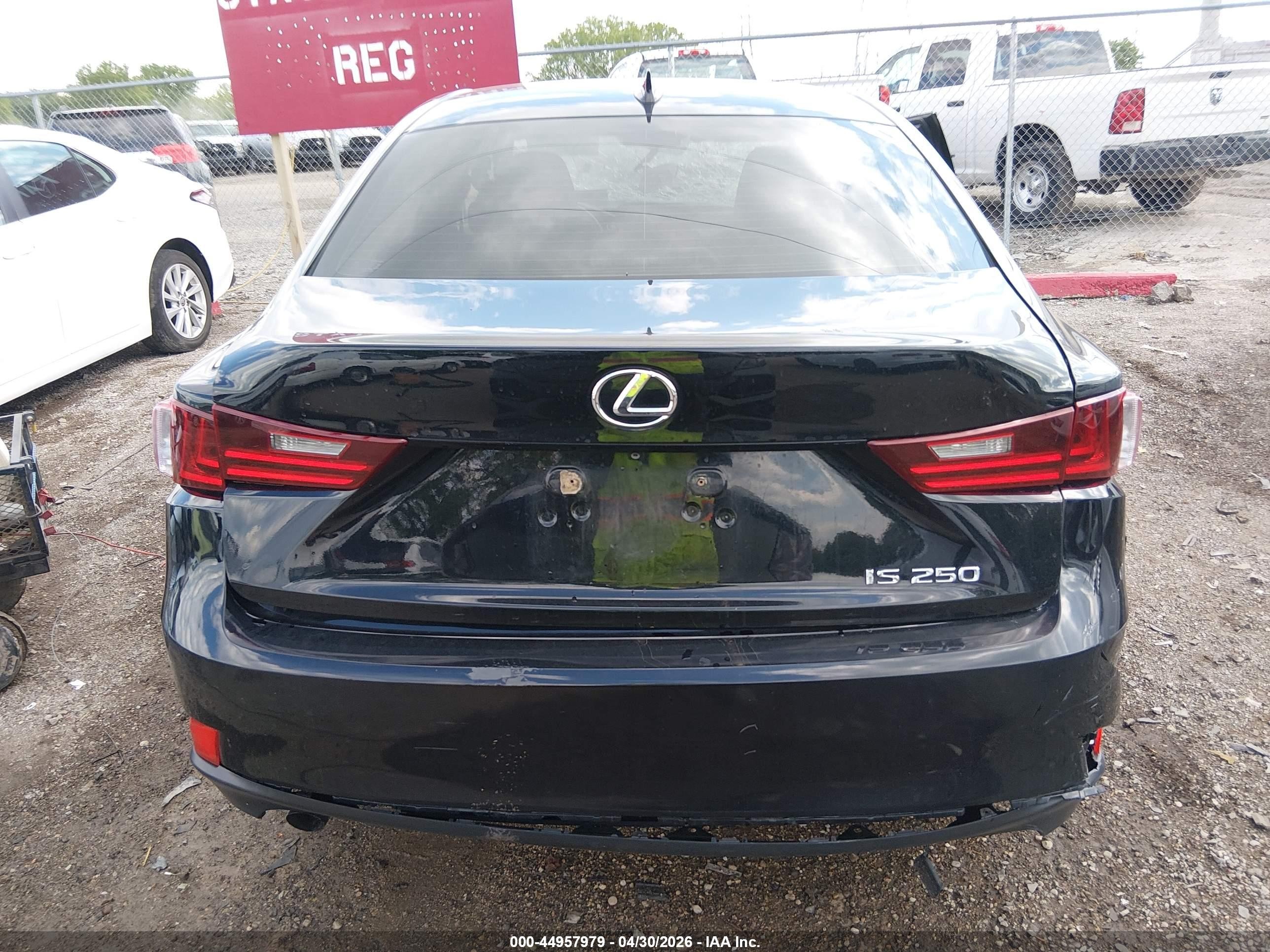 2014 Lexus Is 250   Black vin: JTHBF1D28E5032812