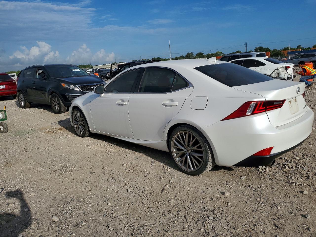 2014 Lexus Is 250 White vin: JTHBF1D28E5037847