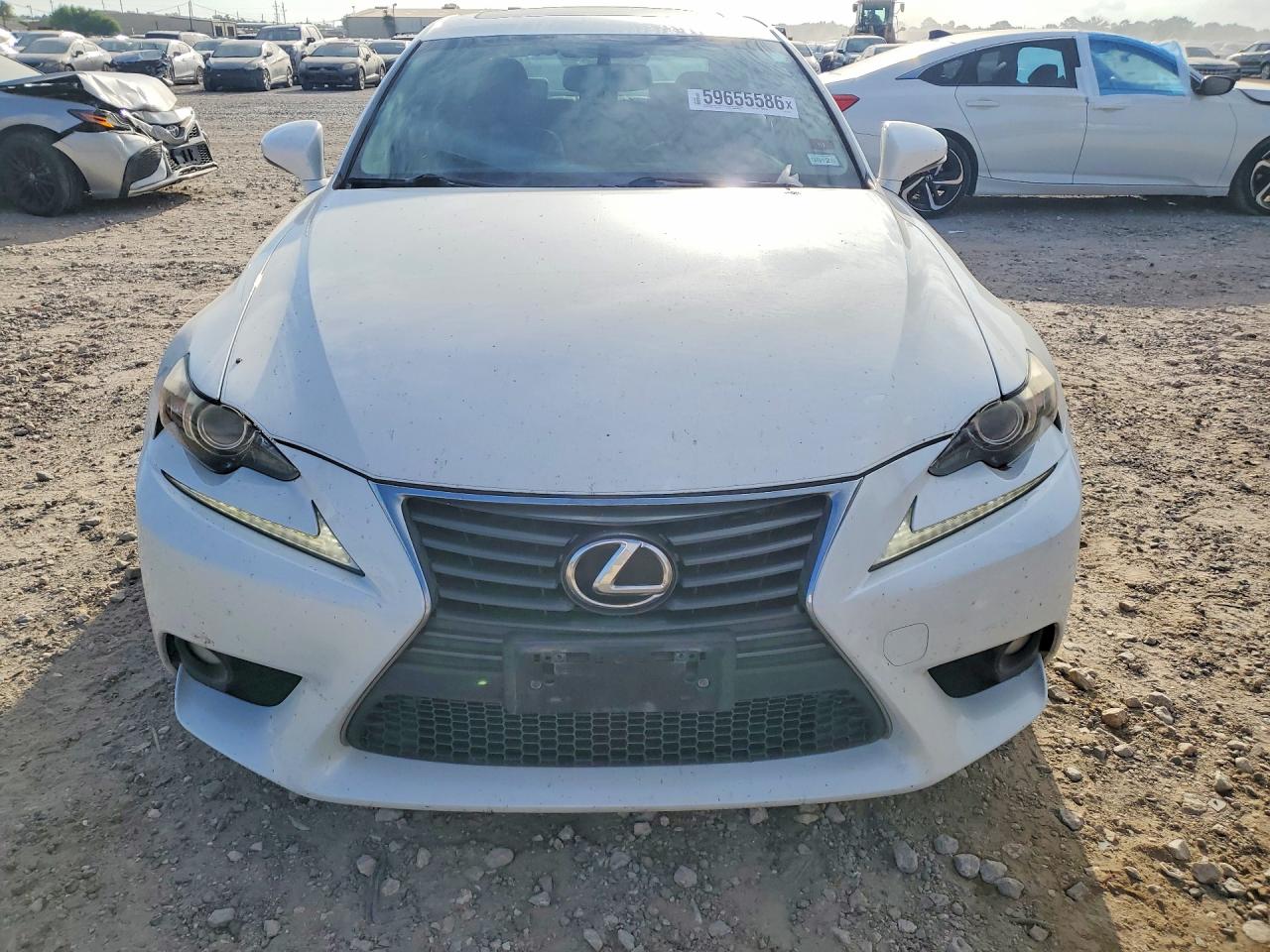 2014 Lexus Is 250 White vin: JTHBF1D28E5037847
