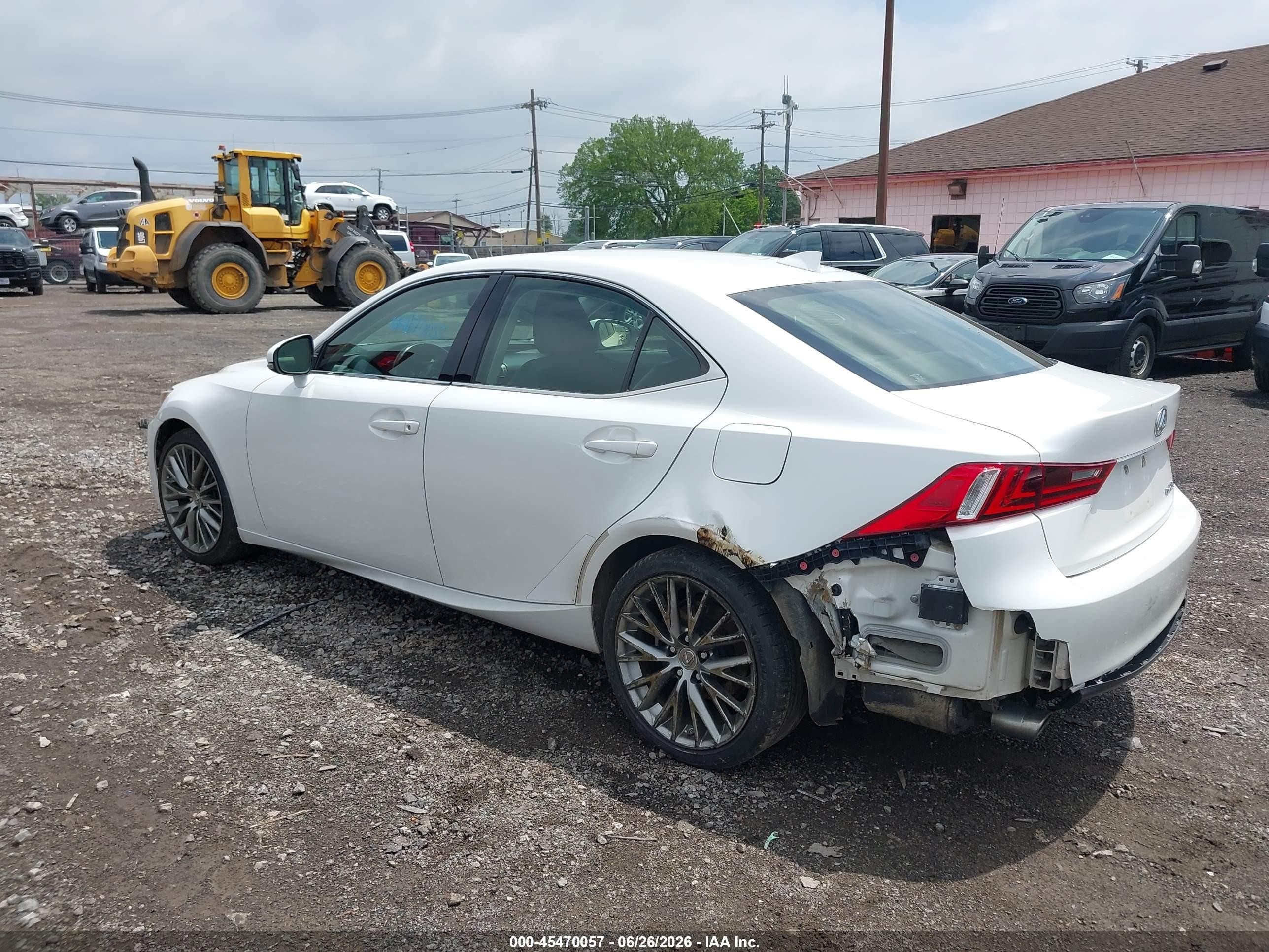 2014 Lexus Is 250   White vin: JTHBF1D28E5040103