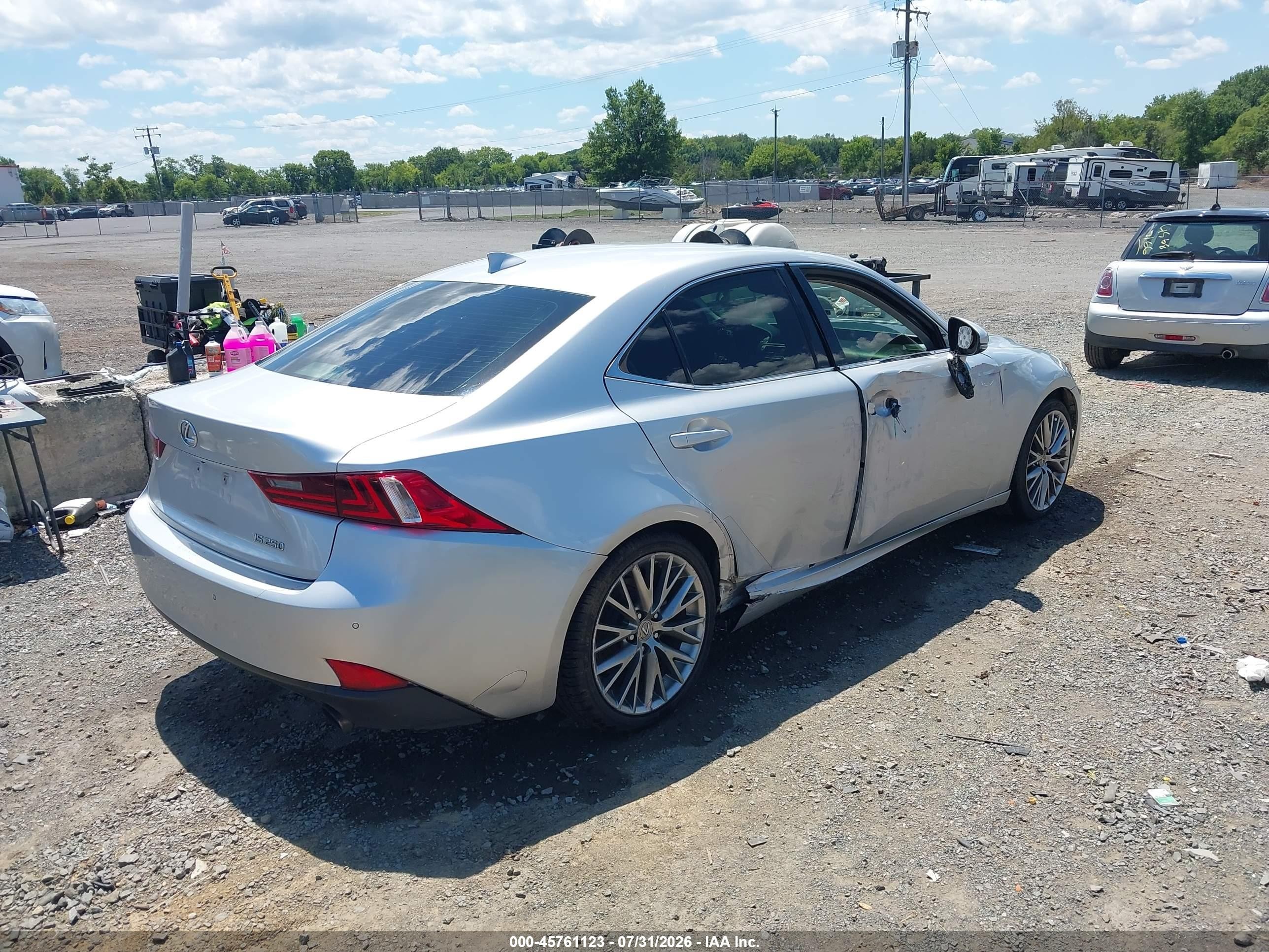 2015 Lexus Is 250 Silver vin: JTHBF1D28F5053886