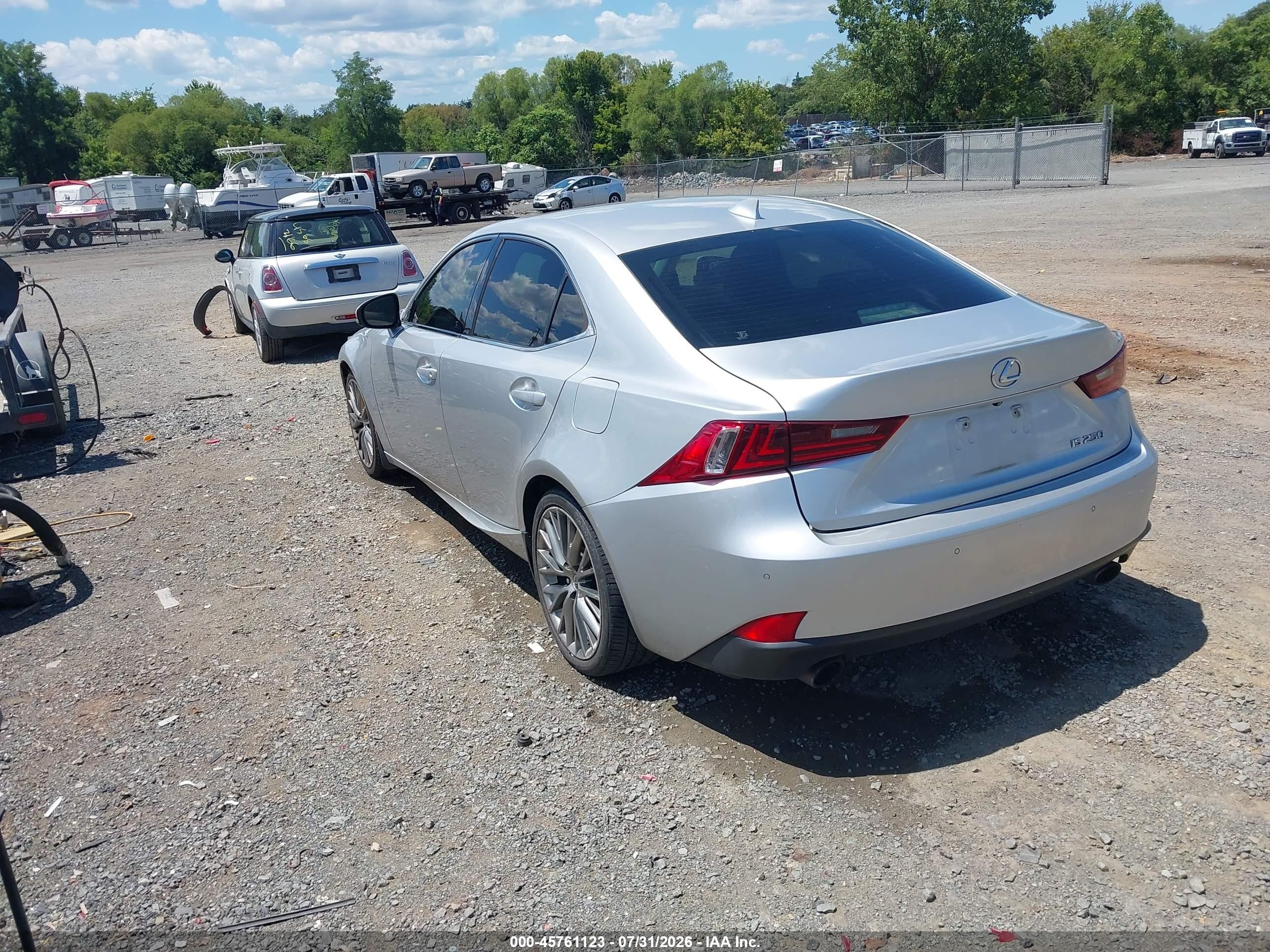 2015 Lexus Is 250 Silver vin: JTHBF1D28F5053886