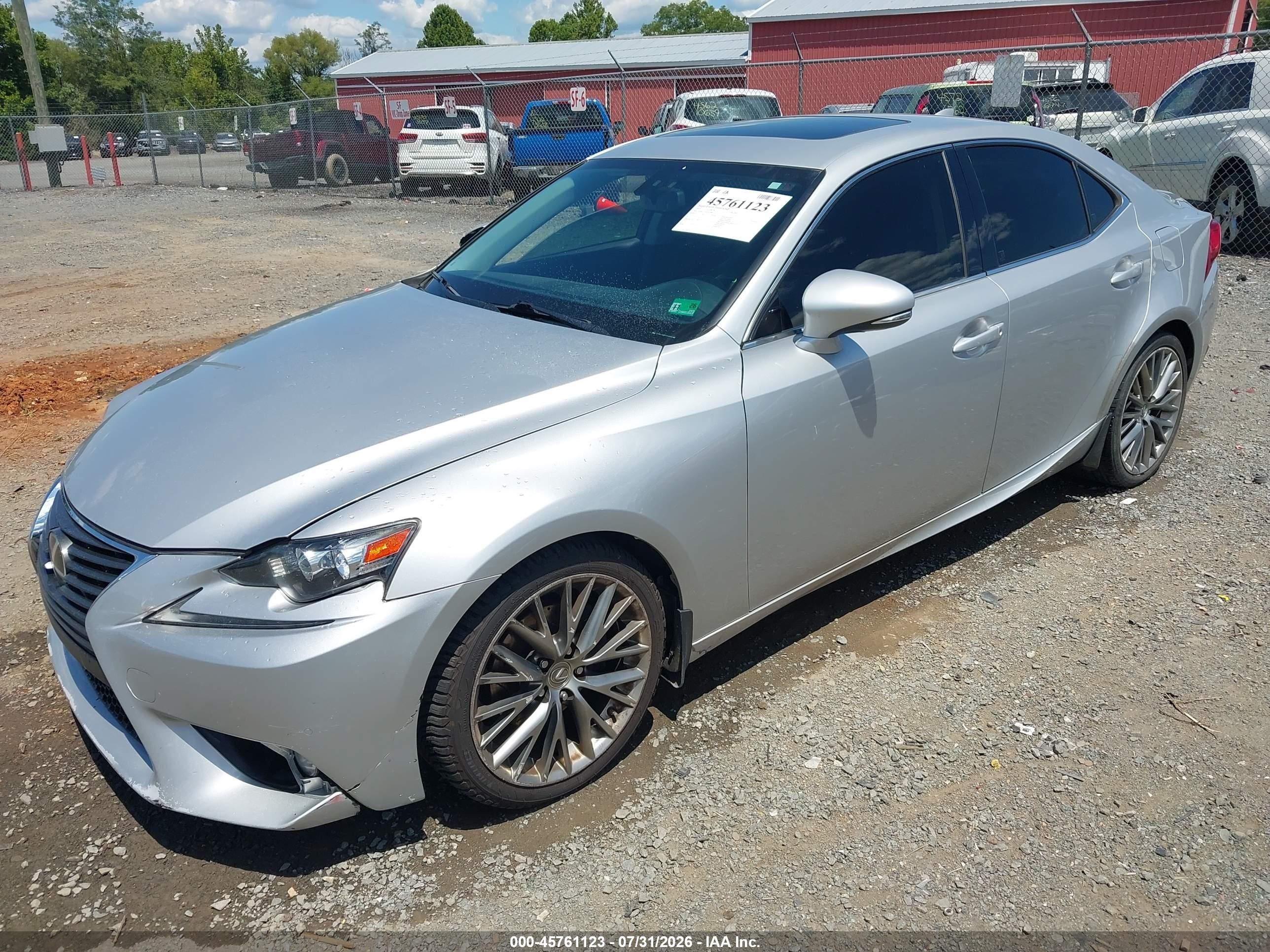 2015 Lexus Is 250 Silver vin: JTHBF1D28F5053886