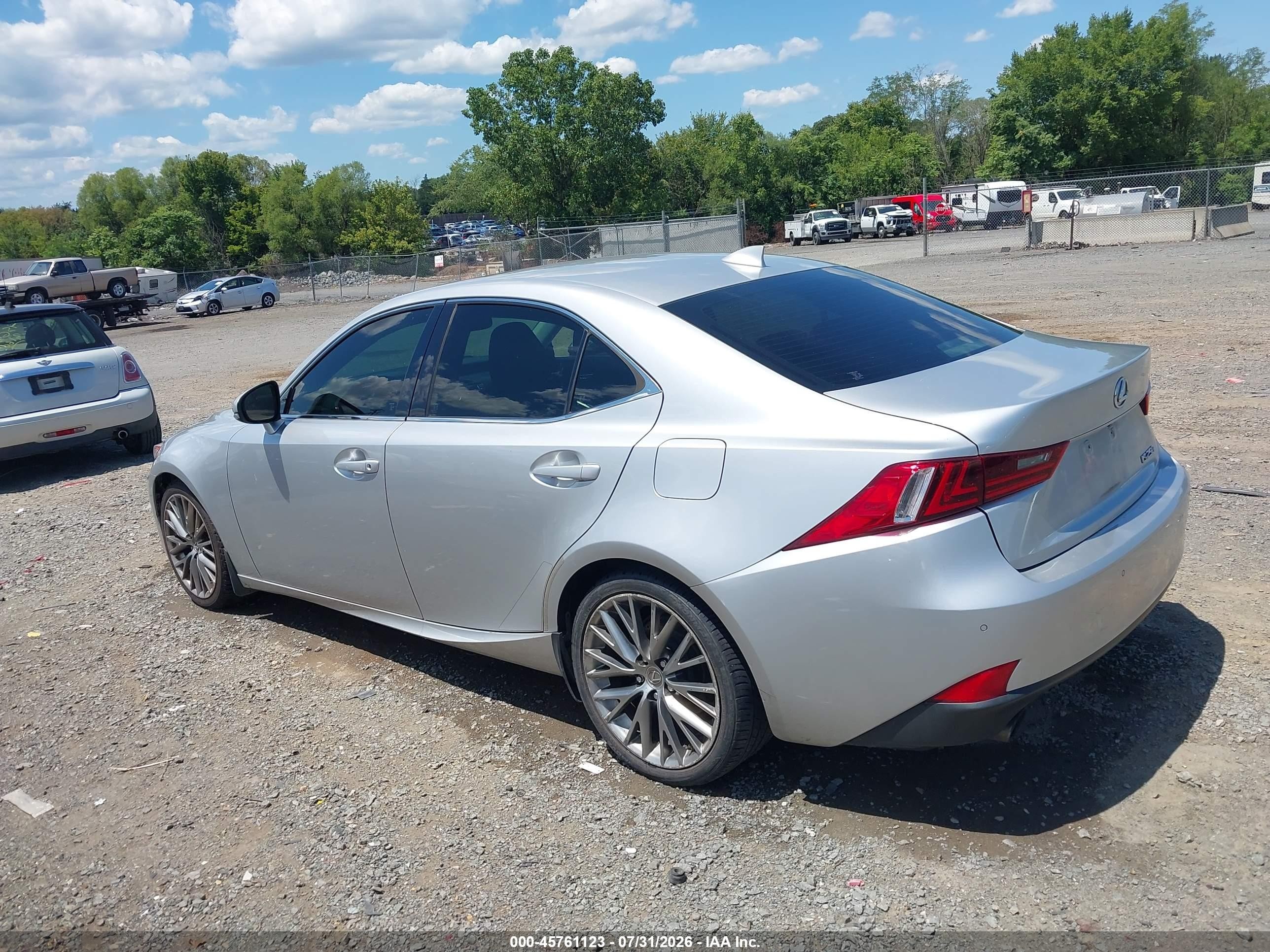 2015 Lexus Is 250 Silver vin: JTHBF1D28F5053886