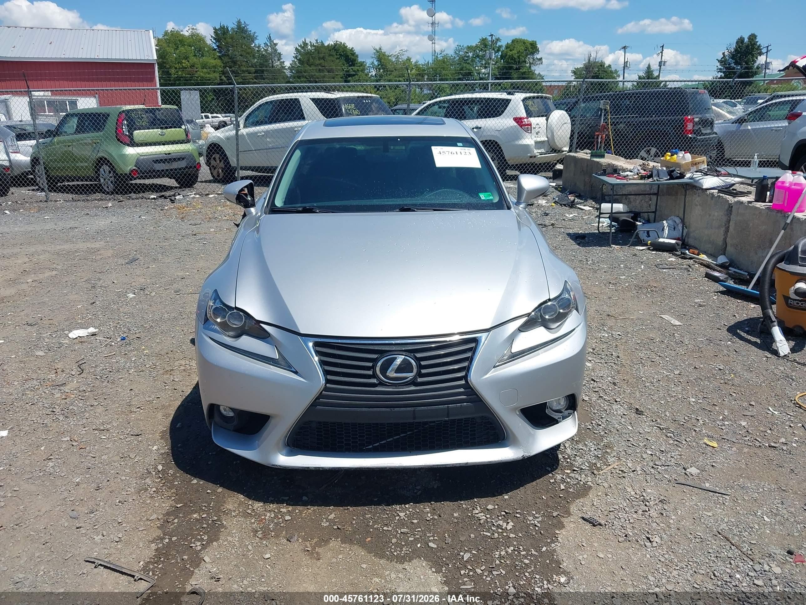 2015 Lexus Is 250 Silver vin: JTHBF1D28F5053886