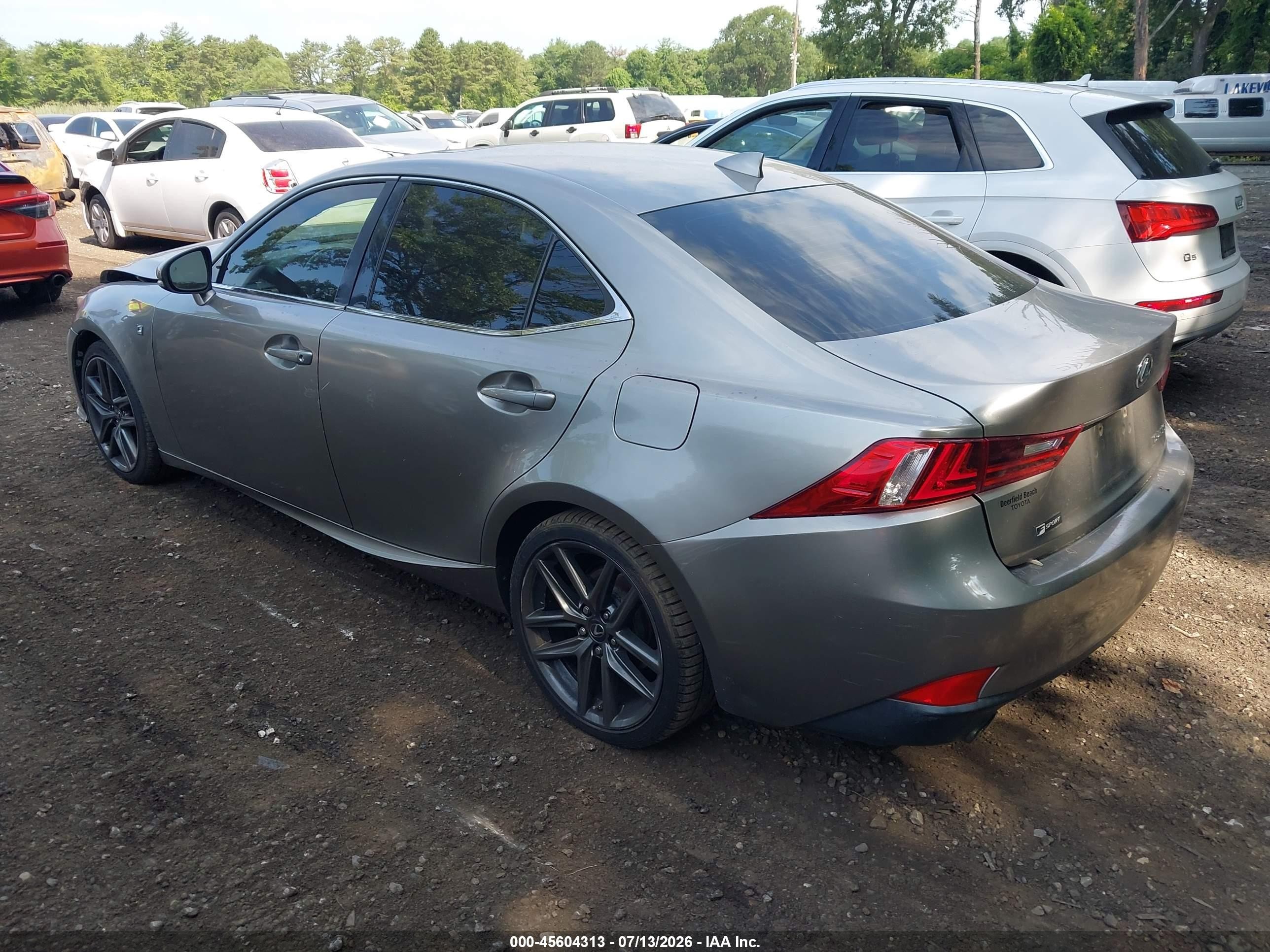 2015 Lexus Is 250   Серый vin: JTHBF1D28F5055329