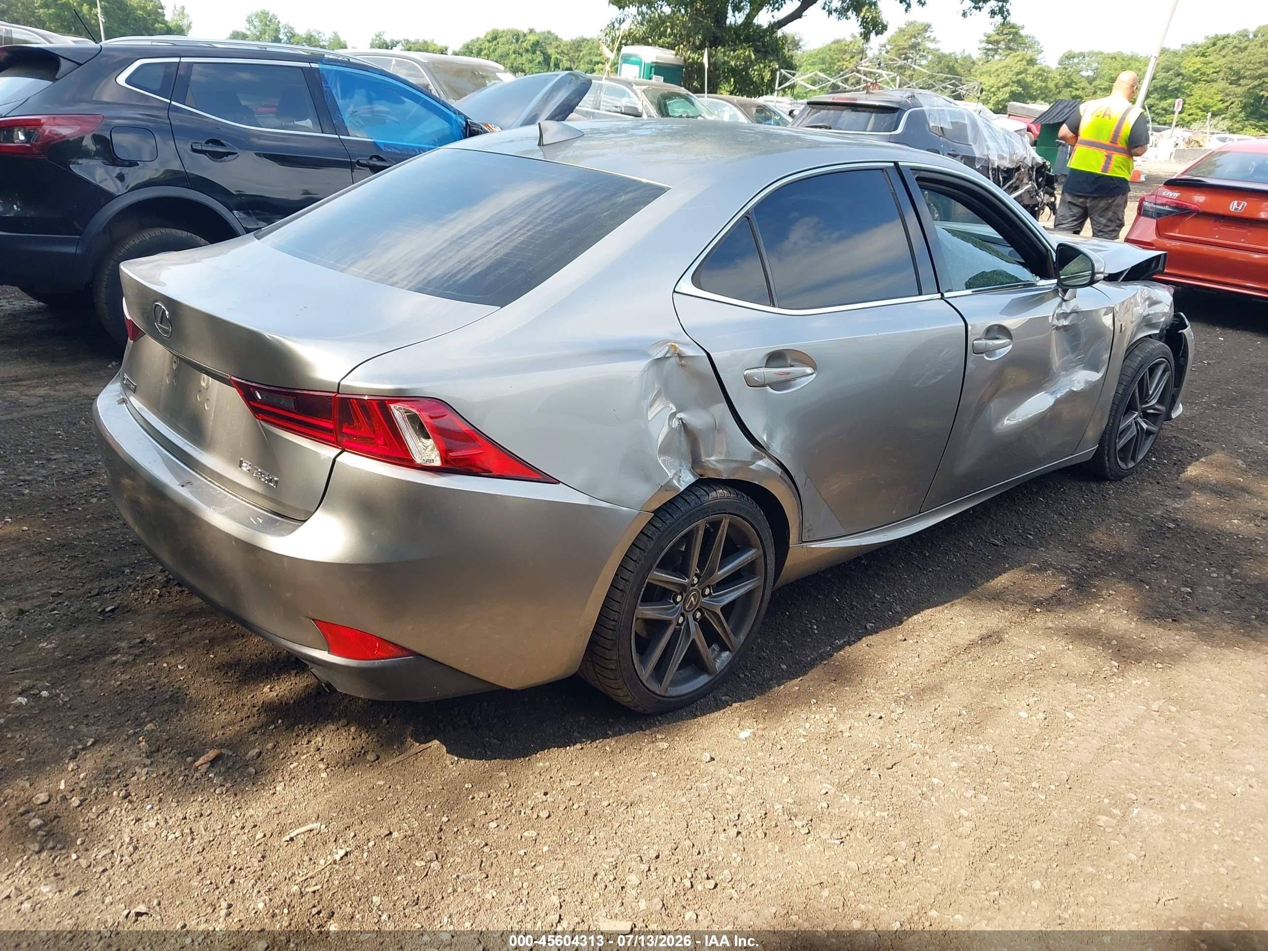 2015 Lexus Is 250   Серый vin: JTHBF1D28F5055329