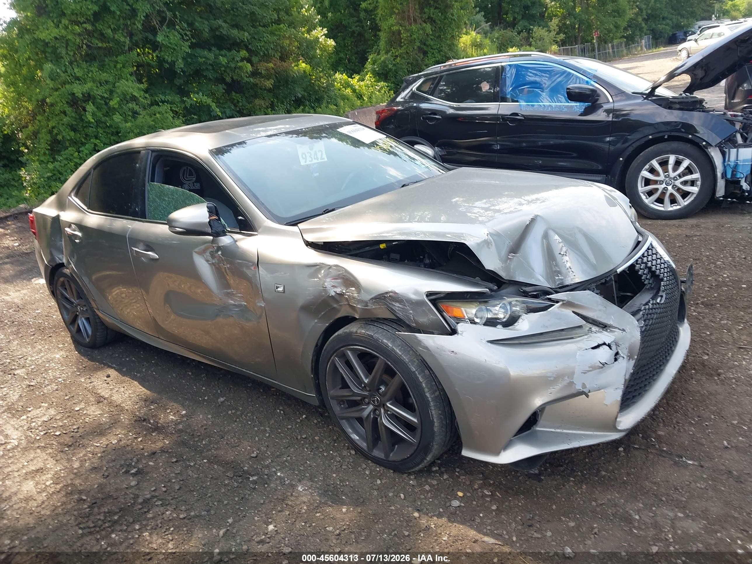 2015 Lexus Is 250   Серый vin: JTHBF1D28F5055329