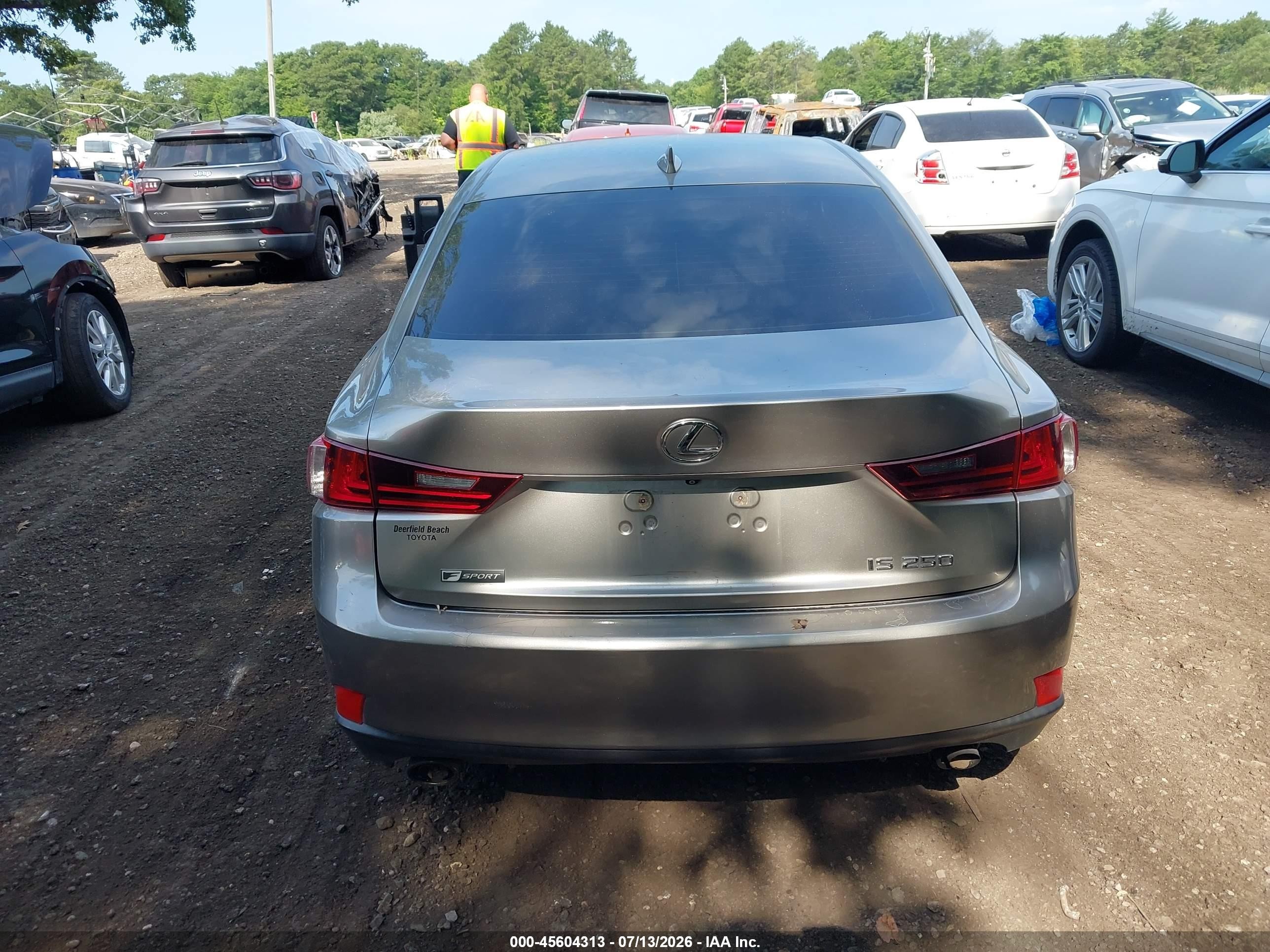 2015 Lexus Is 250   Серый vin: JTHBF1D28F5055329