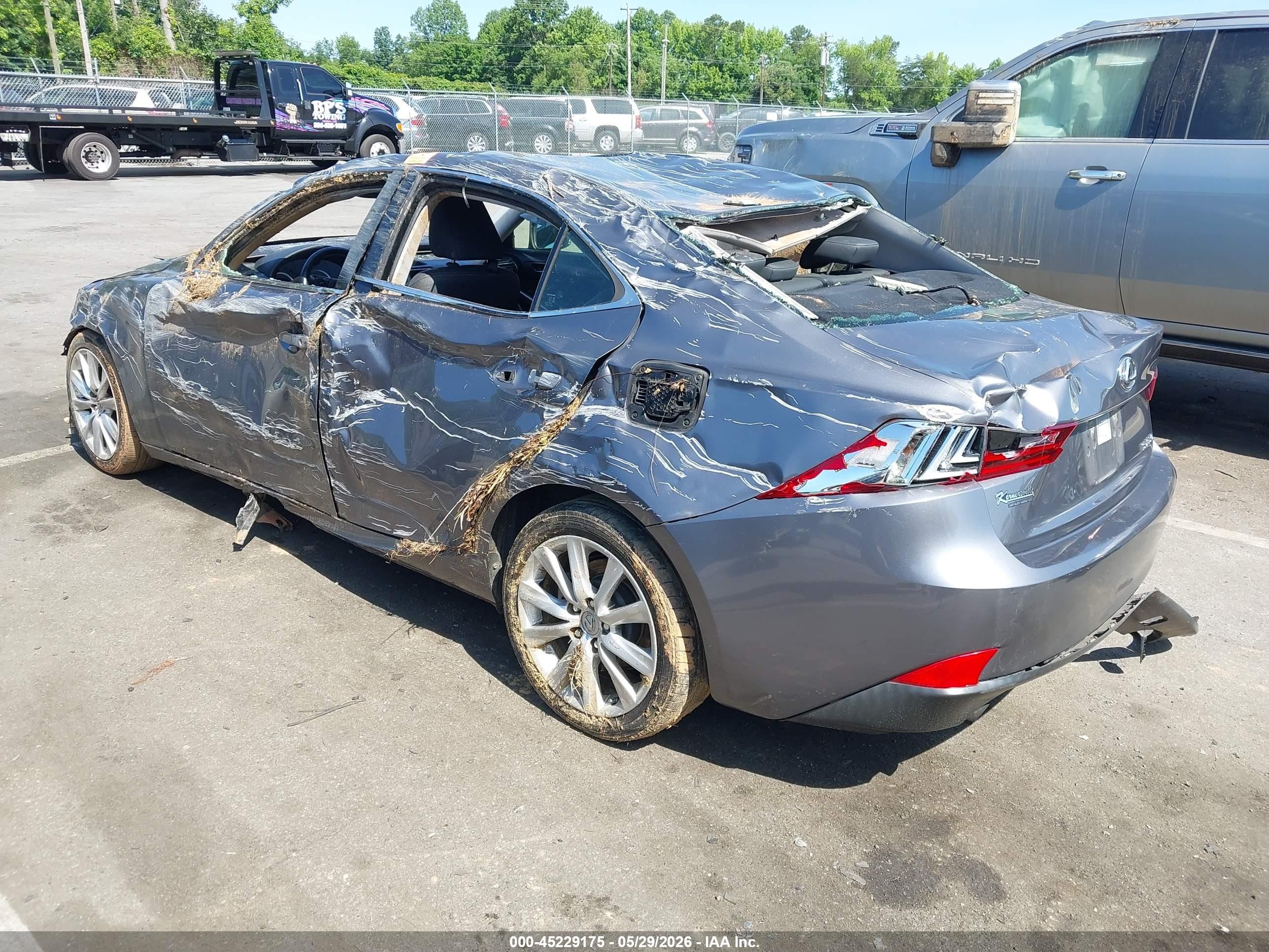 2015 Lexus Is 250   Gray vin: JTHBF1D28F5057551