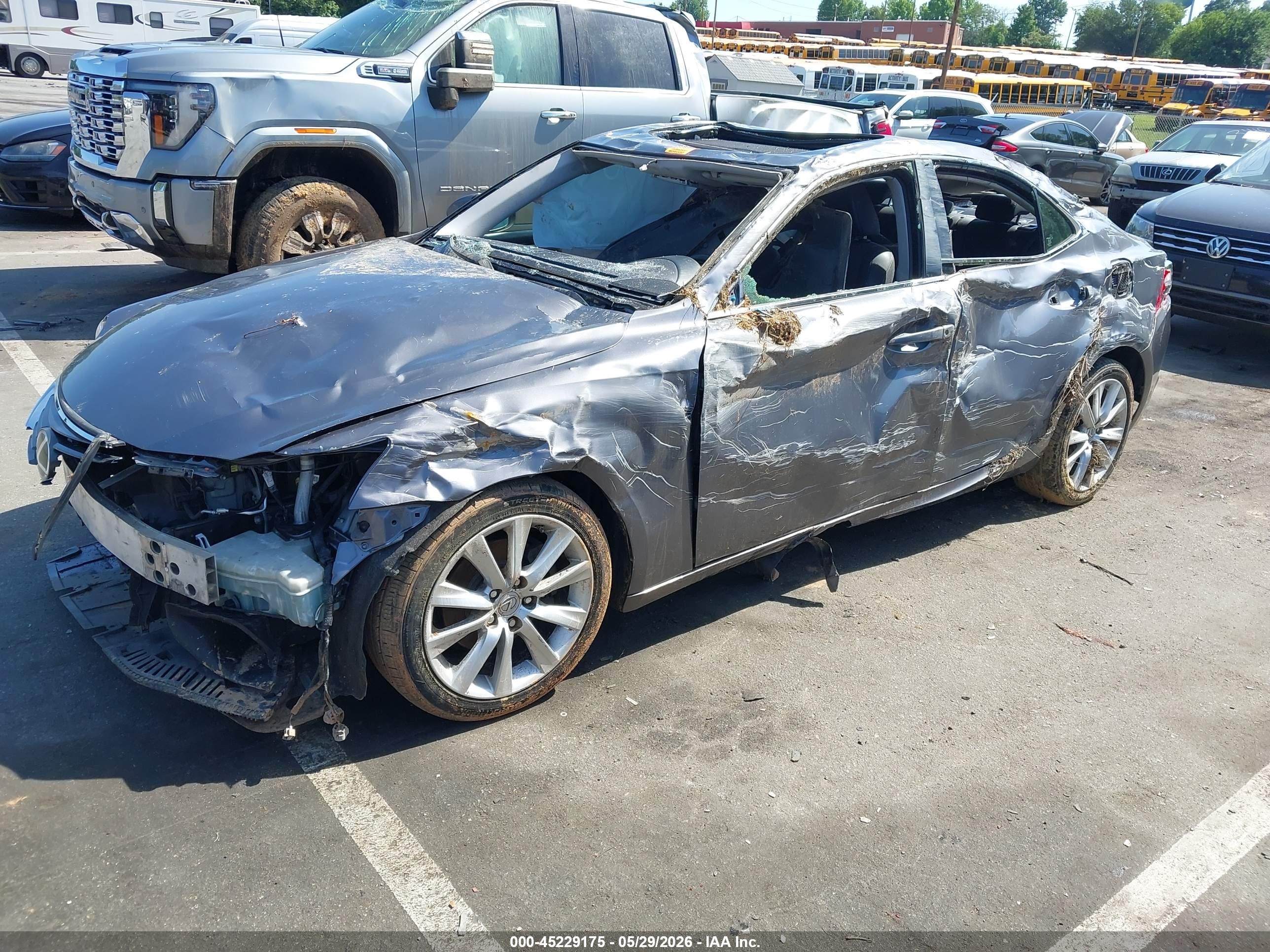2015 Lexus Is 250   Gray vin: JTHBF1D28F5057551