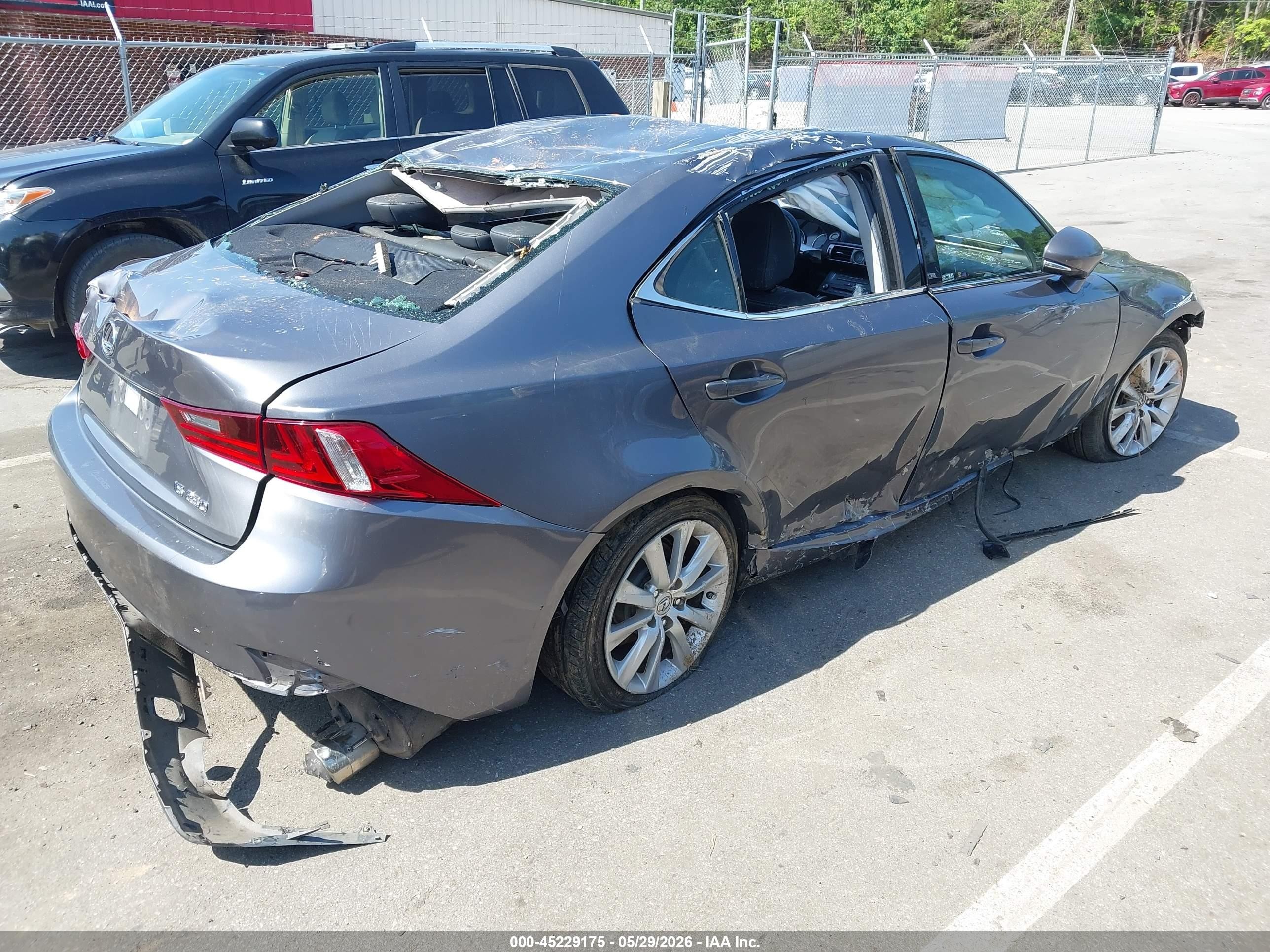 2015 Lexus Is 250   Gray vin: JTHBF1D28F5057551