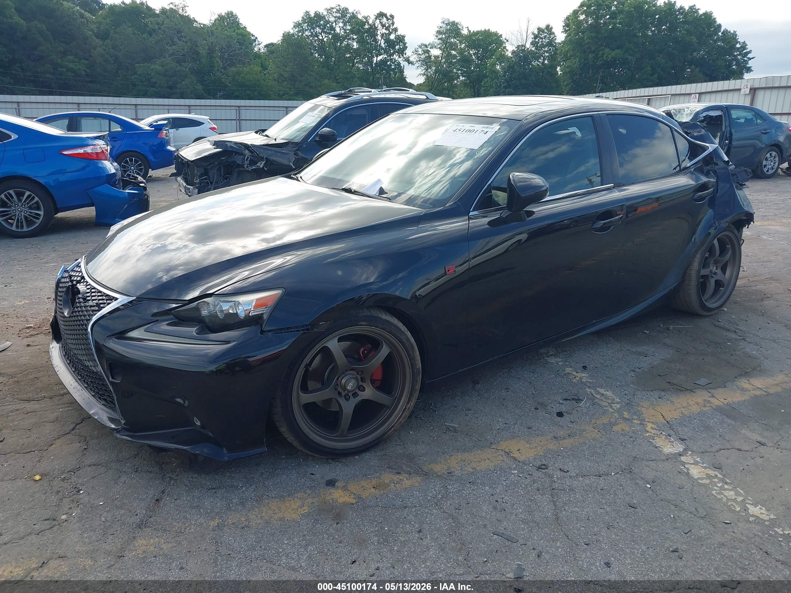 2015 Lexus Is 250   Black vin: JTHBF1D28F5063365