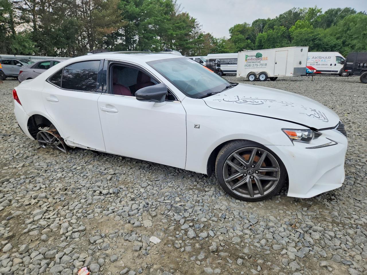 2015 Lexus Is 250 White vin: JTHBF1D28F5066038
