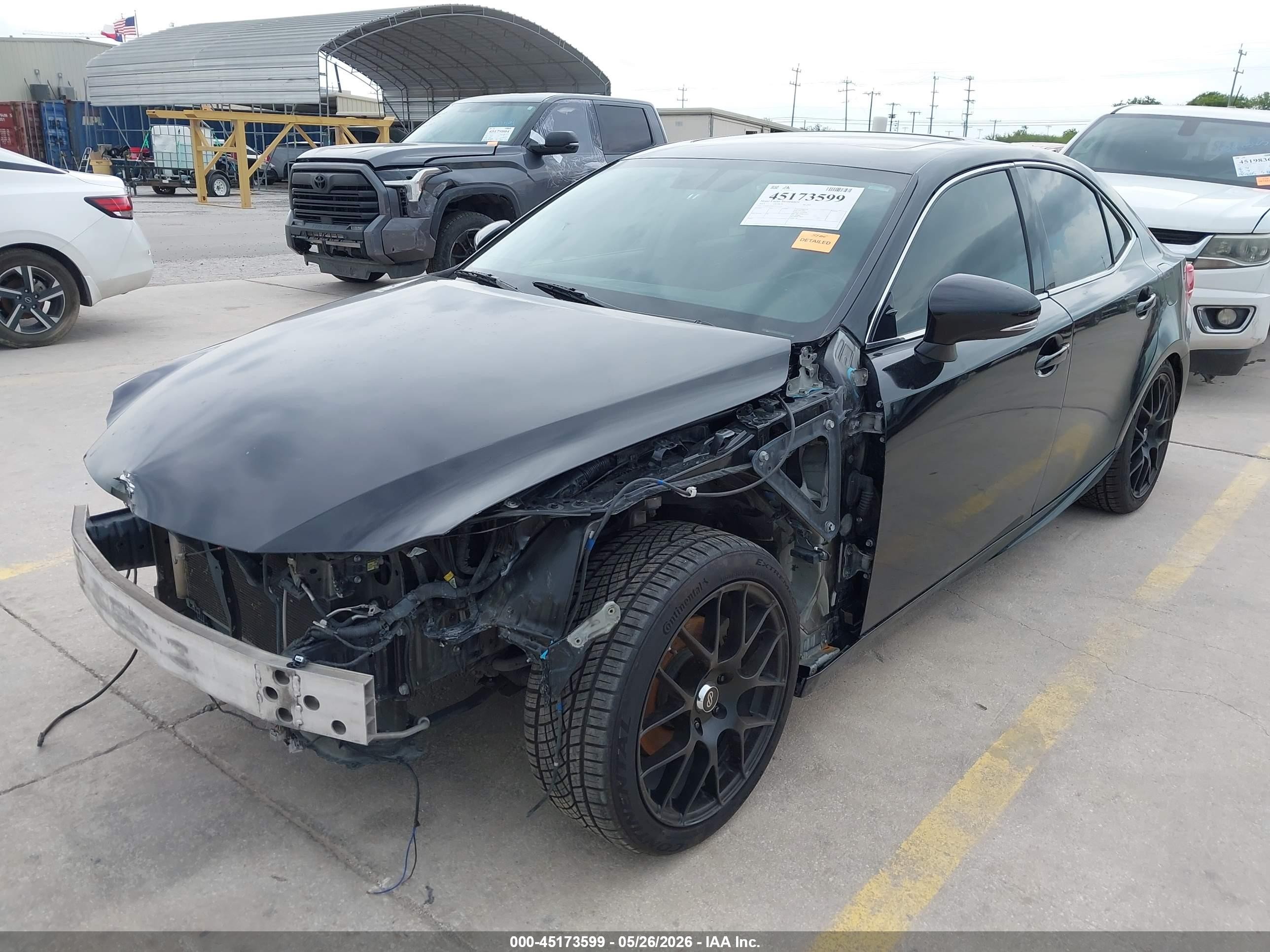 2015 Lexus Is 250   Black vin: JTHBF1D28F5071112